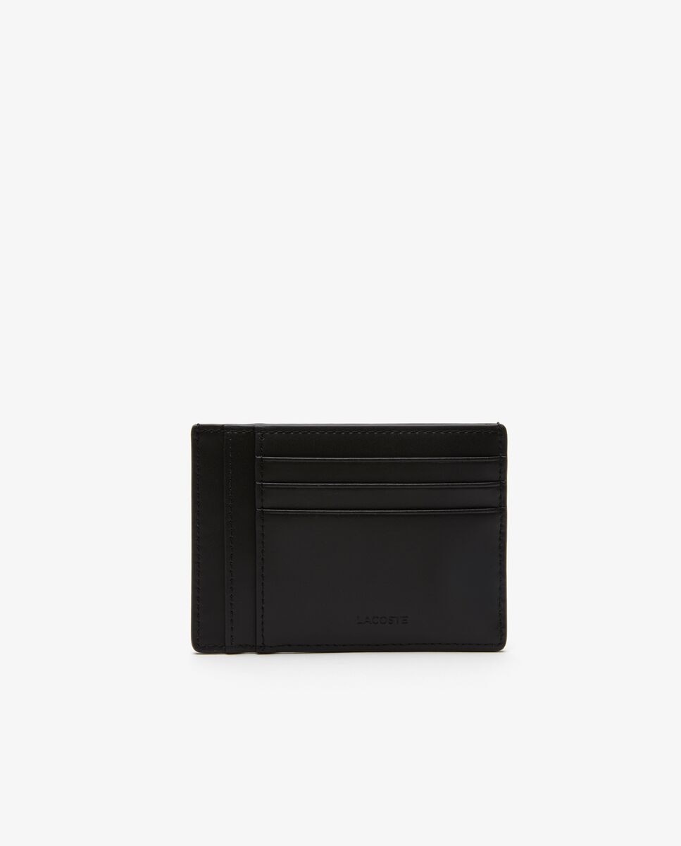 Tarjetero de hombre de piel chantaco en - Lacoste - Negro Negro-3