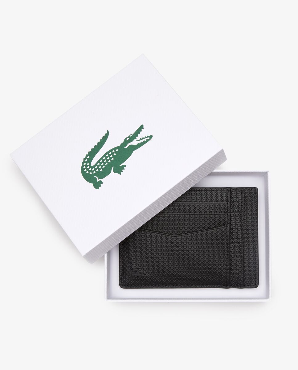 Tarjetero de hombre de piel chantaco en - Lacoste - Negro Negro-5
