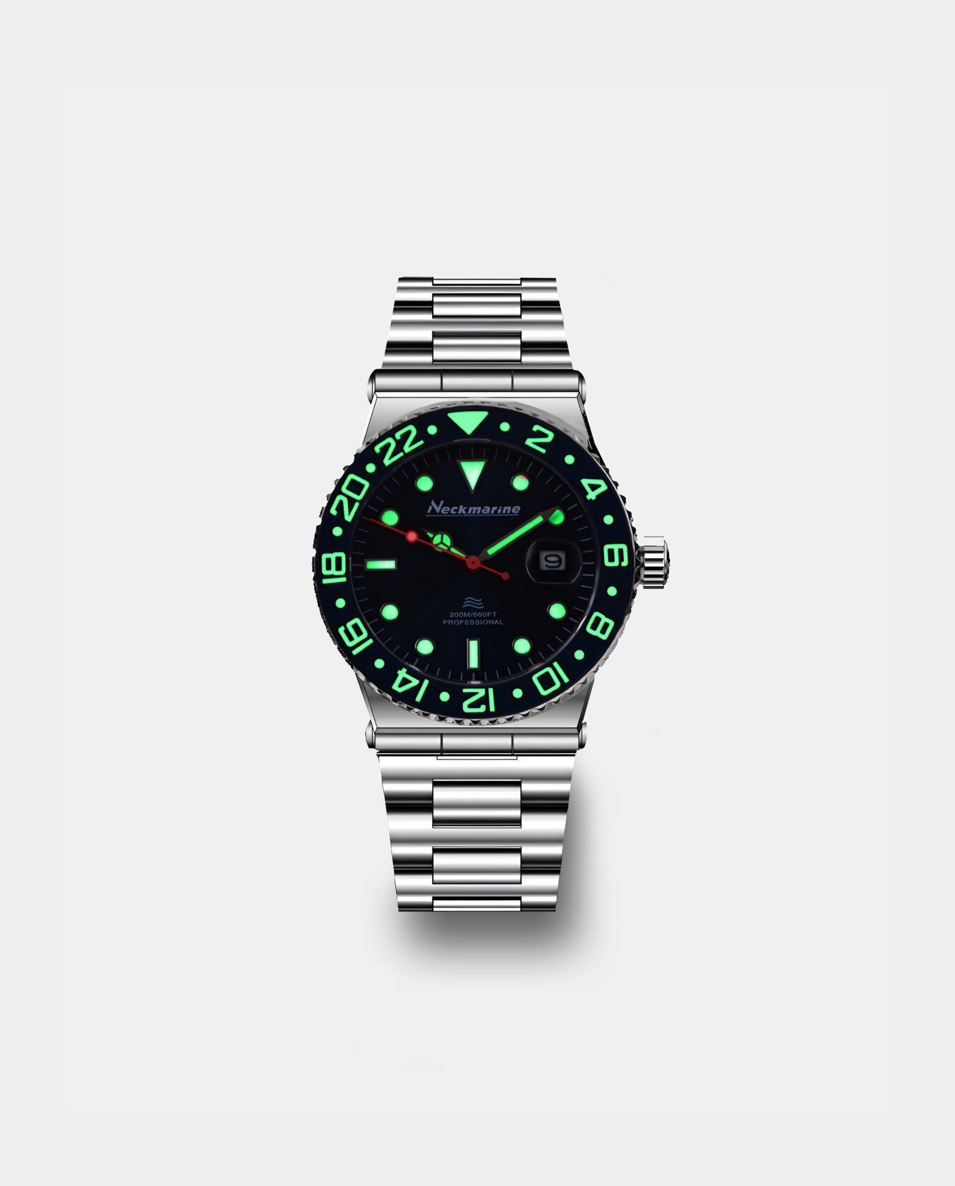 Reloj de mujer aquamatic automático de acero inoxidable - Neckmarine - Azul Azul-2