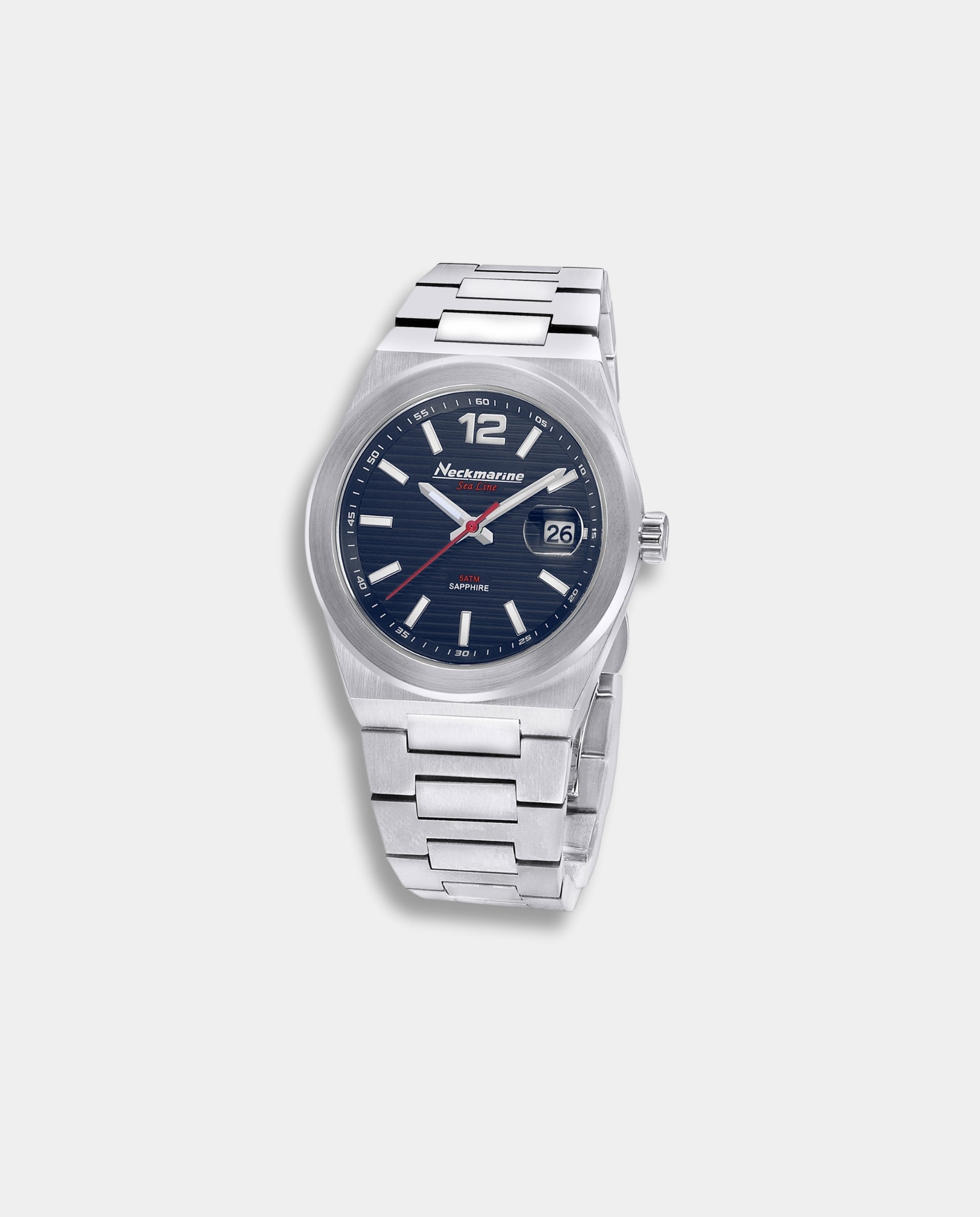 Reloj de hombre sea line cuarzo de acero inoxidable - Neckmarine - Azul Azul-2