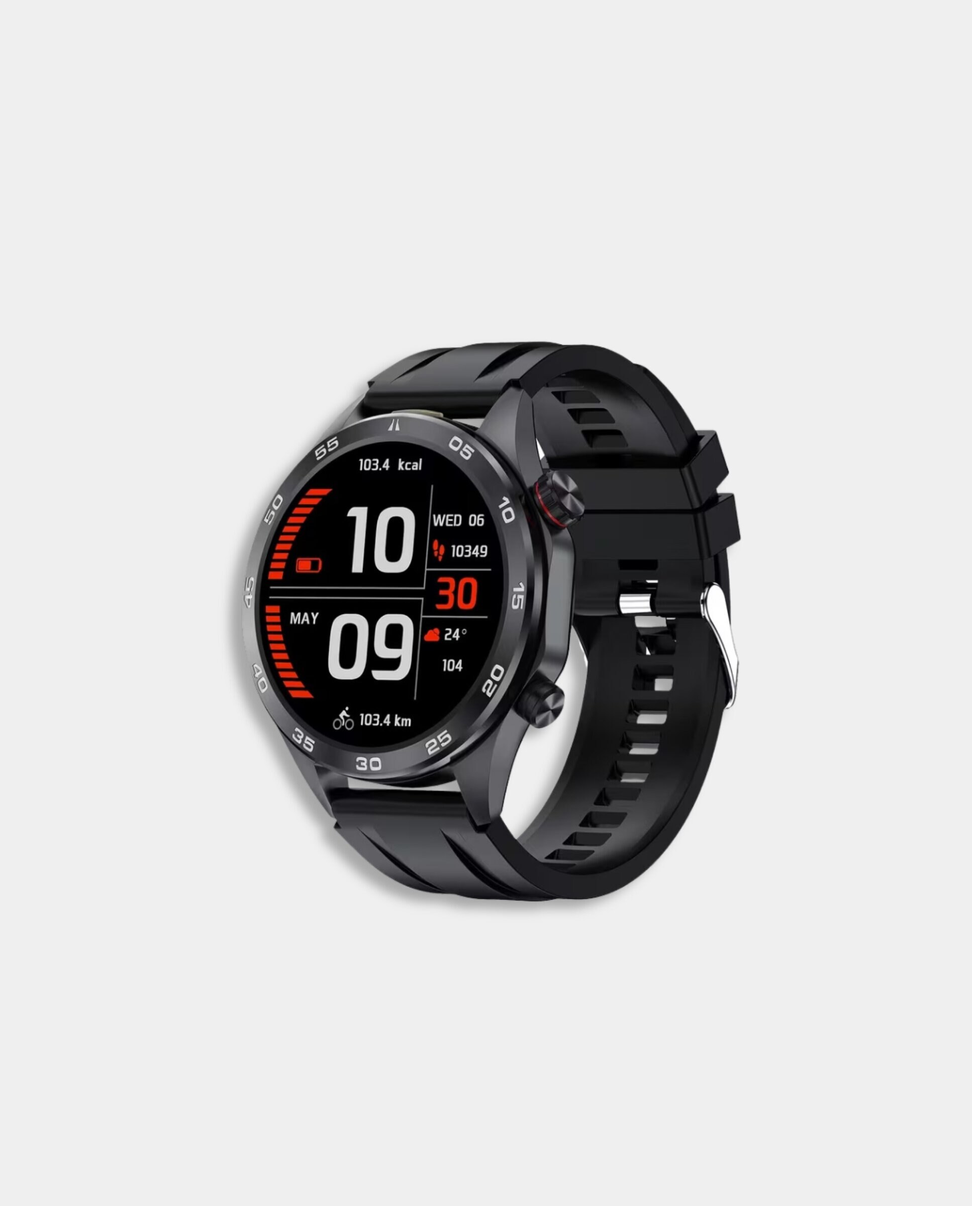 Reloj de hombre smartwatch digital de silicona - Neckmarine - Negro Negro-2
