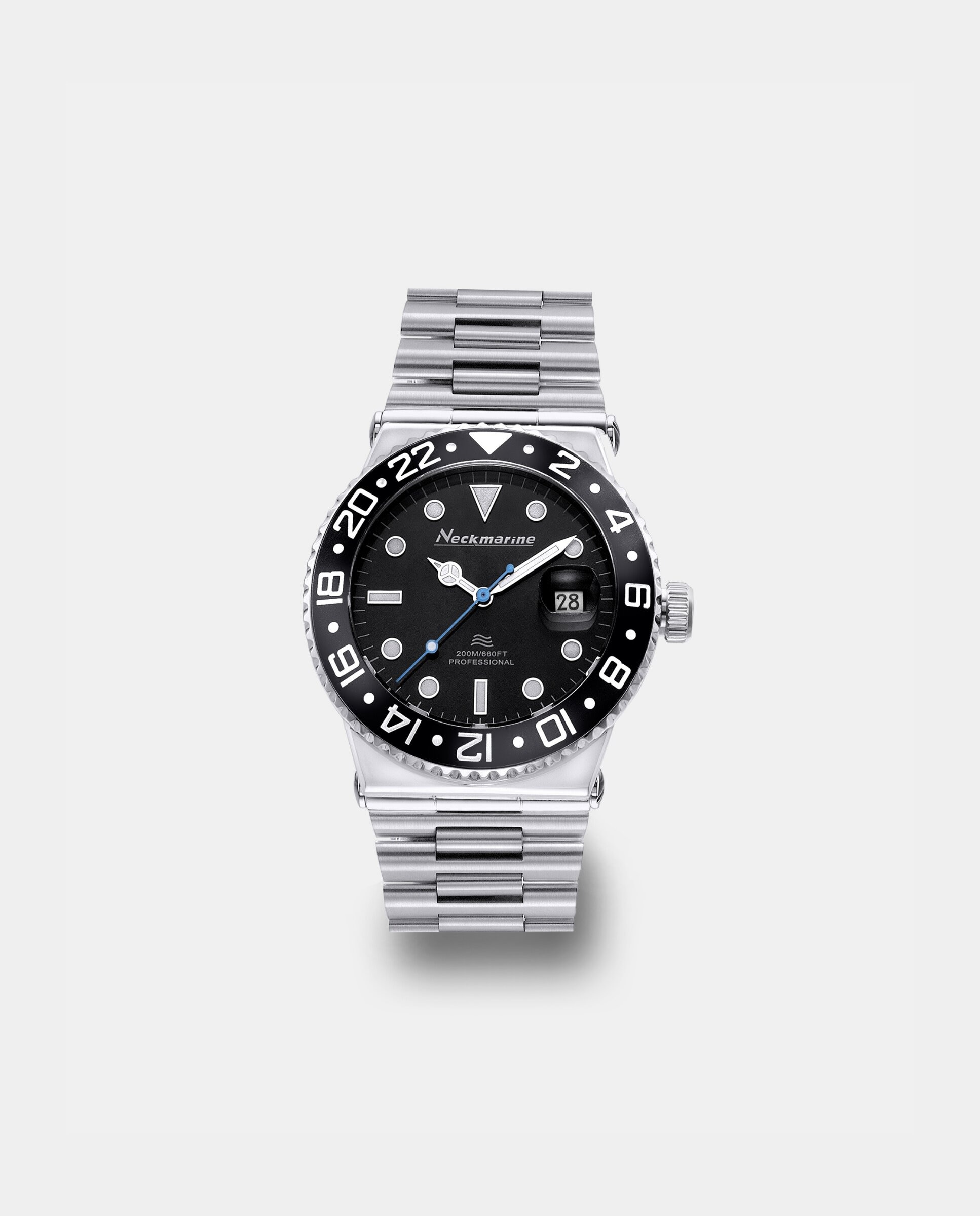 Reloj de mujer aquamatic automático de acero inoxidable - Neckmarine - Azul Azul-1