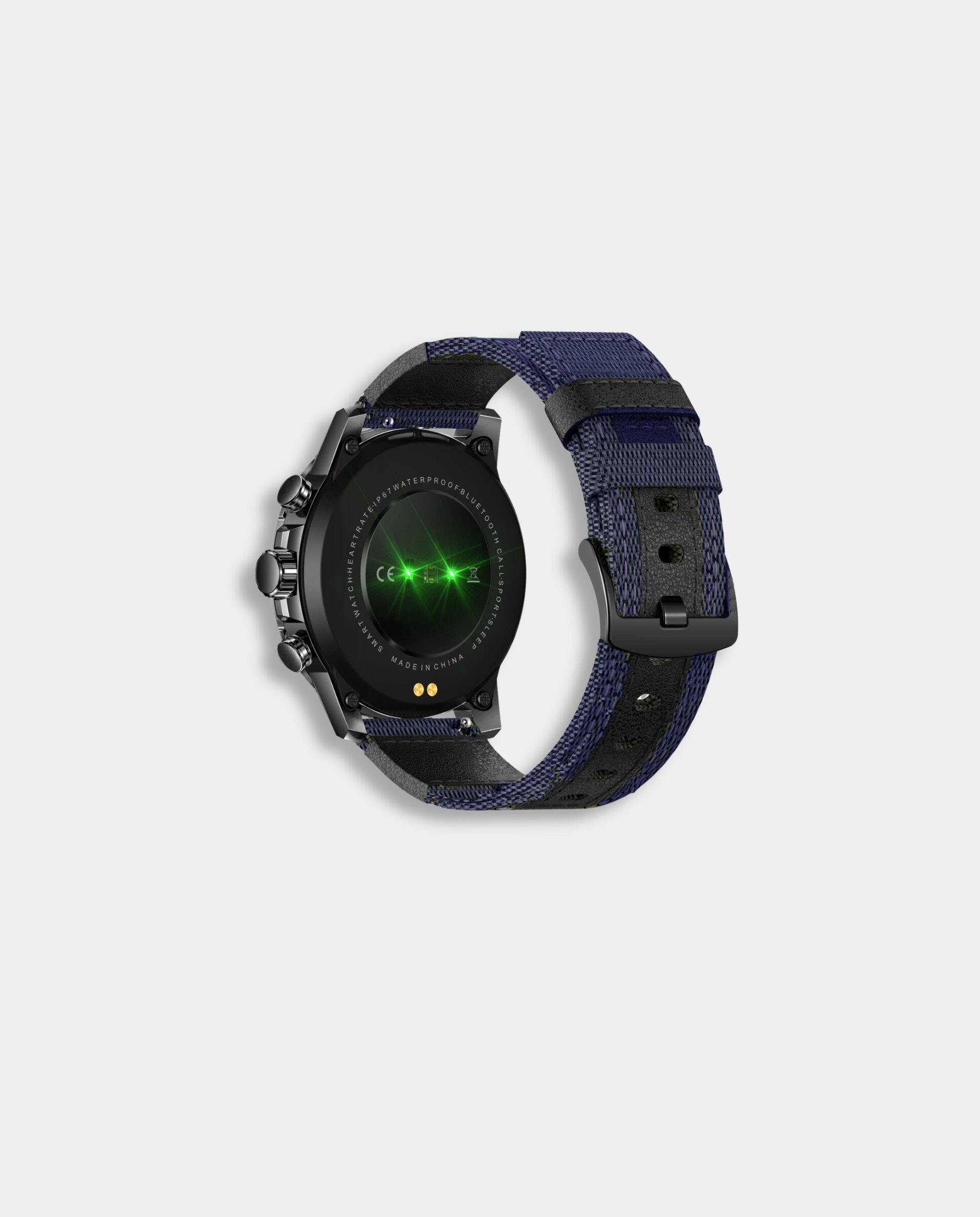 Reloj de hombre smartwatch digital de tejido - Neckmarine - Negro Negro-4