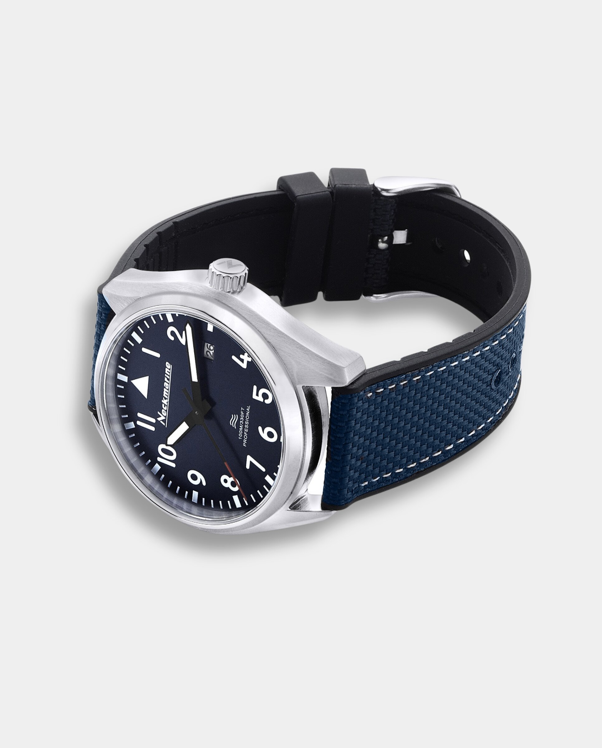 Reloj de hombre offshore cuarzo de caucho - Neckmarine - Azul Azul-4