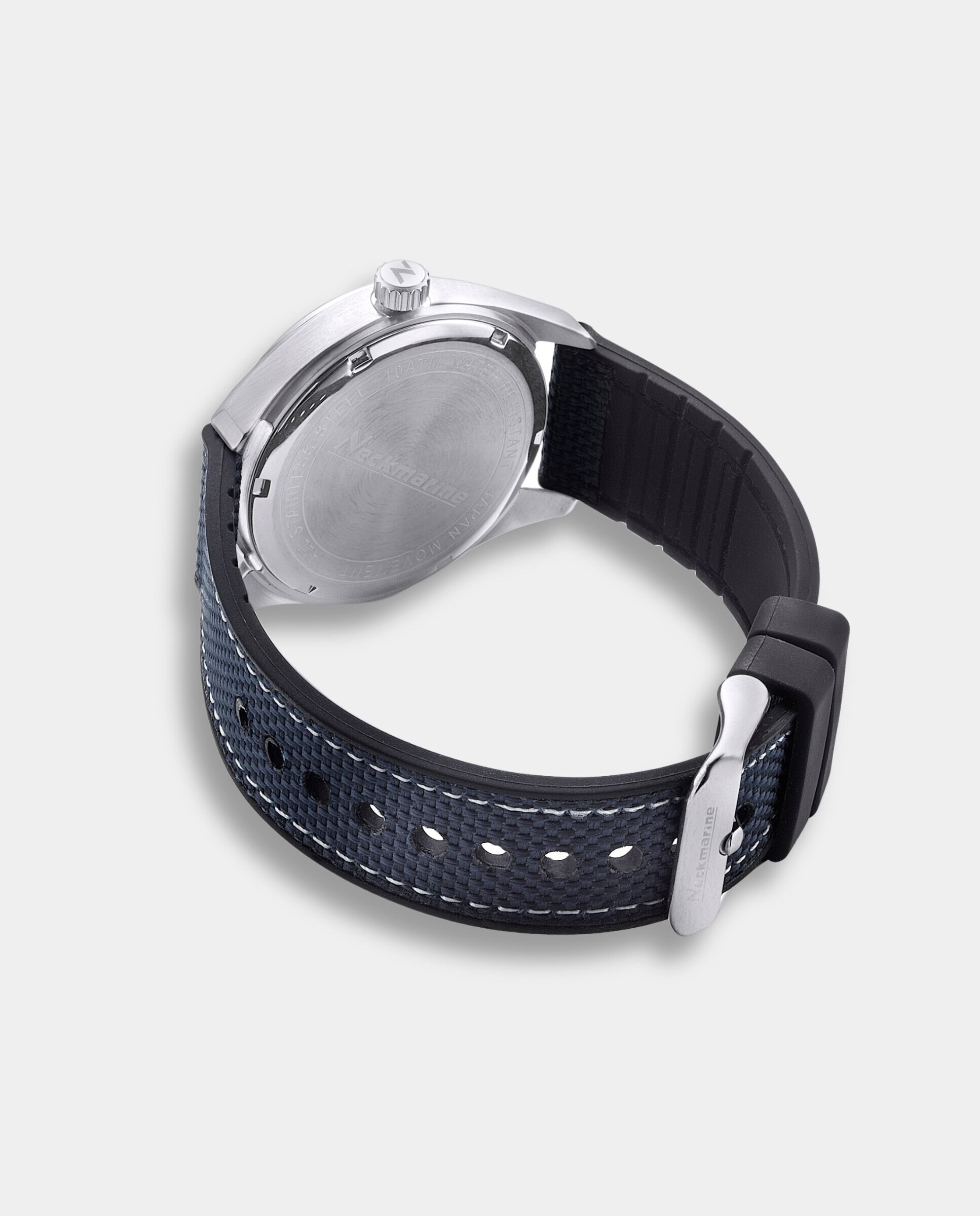 Reloj de hombre offshore cuarzo de caucho - Neckmarine - Azul Azul-5