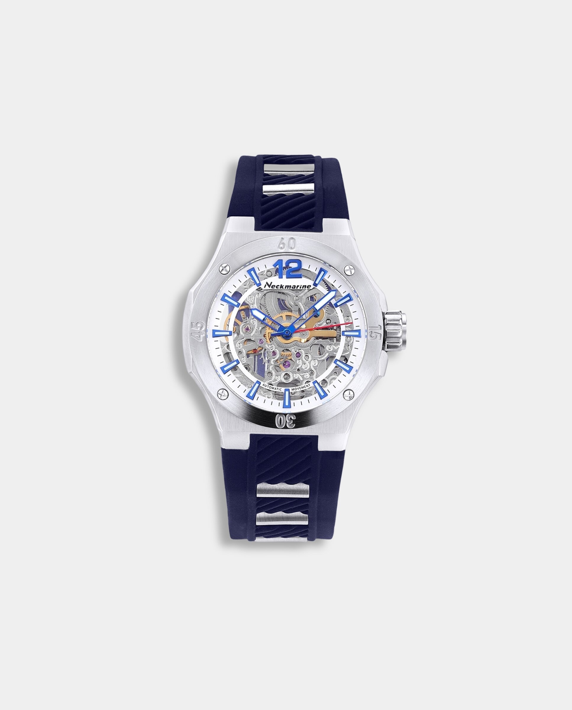 Reloj de mujer sport automatic automático de caucho - Neckmarine - Blanco Blanco-1