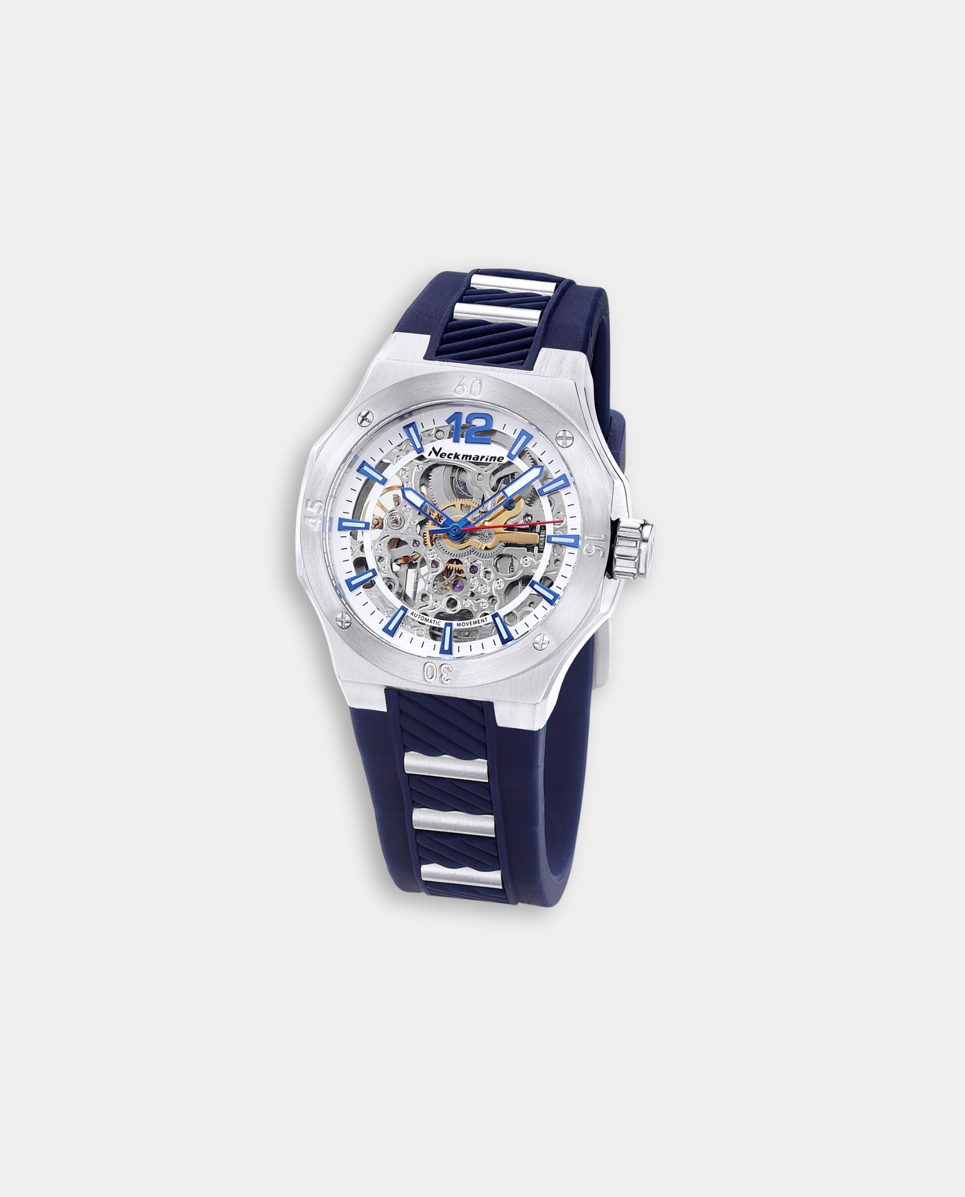 Reloj de mujer sport automatic automático de caucho - Neckmarine - Blanco Blanco-2