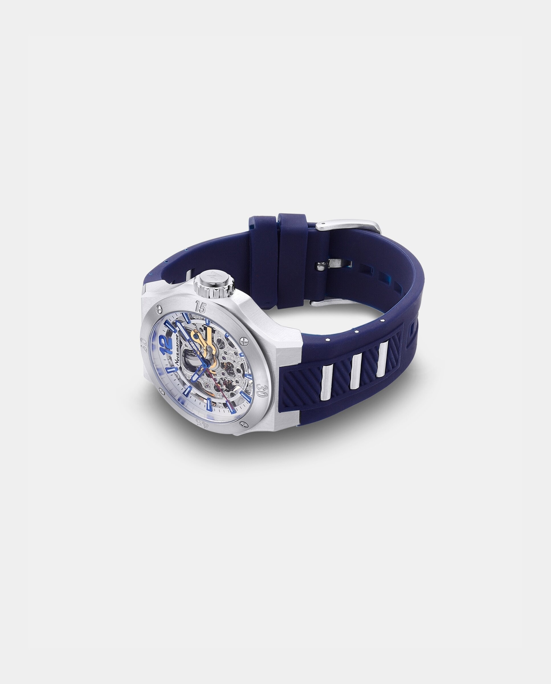 Reloj de mujer sport automatic automático de caucho - Neckmarine - Blanco Blanco-3