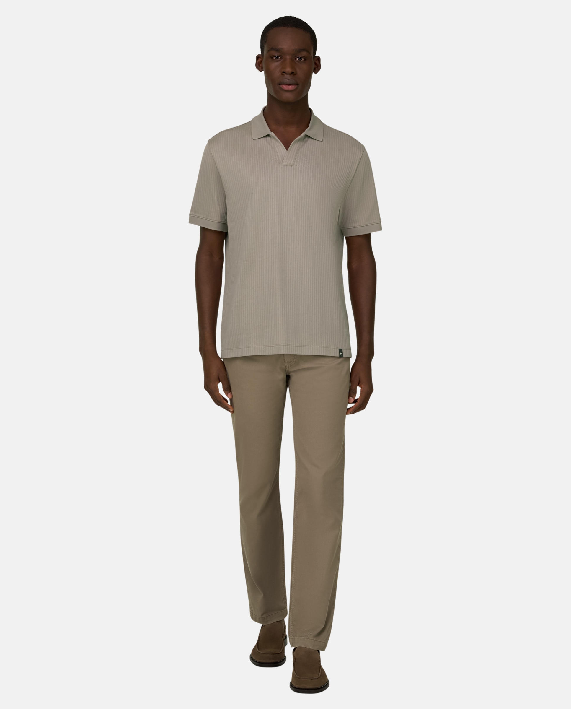 Polo de algodón pima jacquard - Boggi Milano - Topo Topo-2