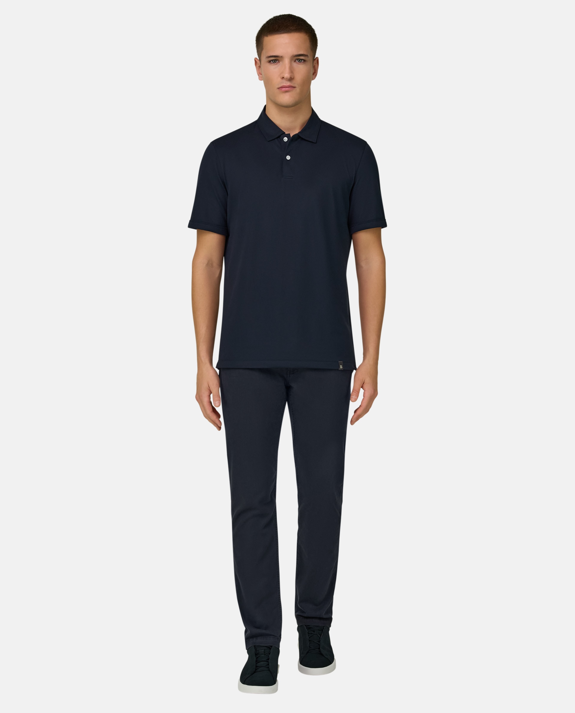 Boggi Milano - Chino de algodón y tencel elástico.