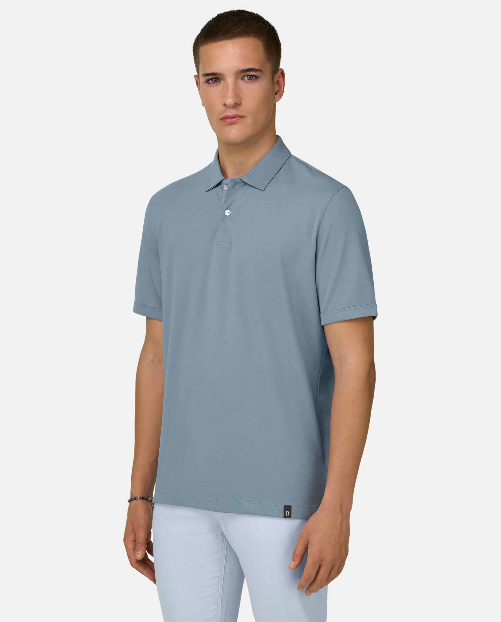 Imagen 0 de Polo de piqué de alto rendimiento con hilo s-cafè® Azul marino