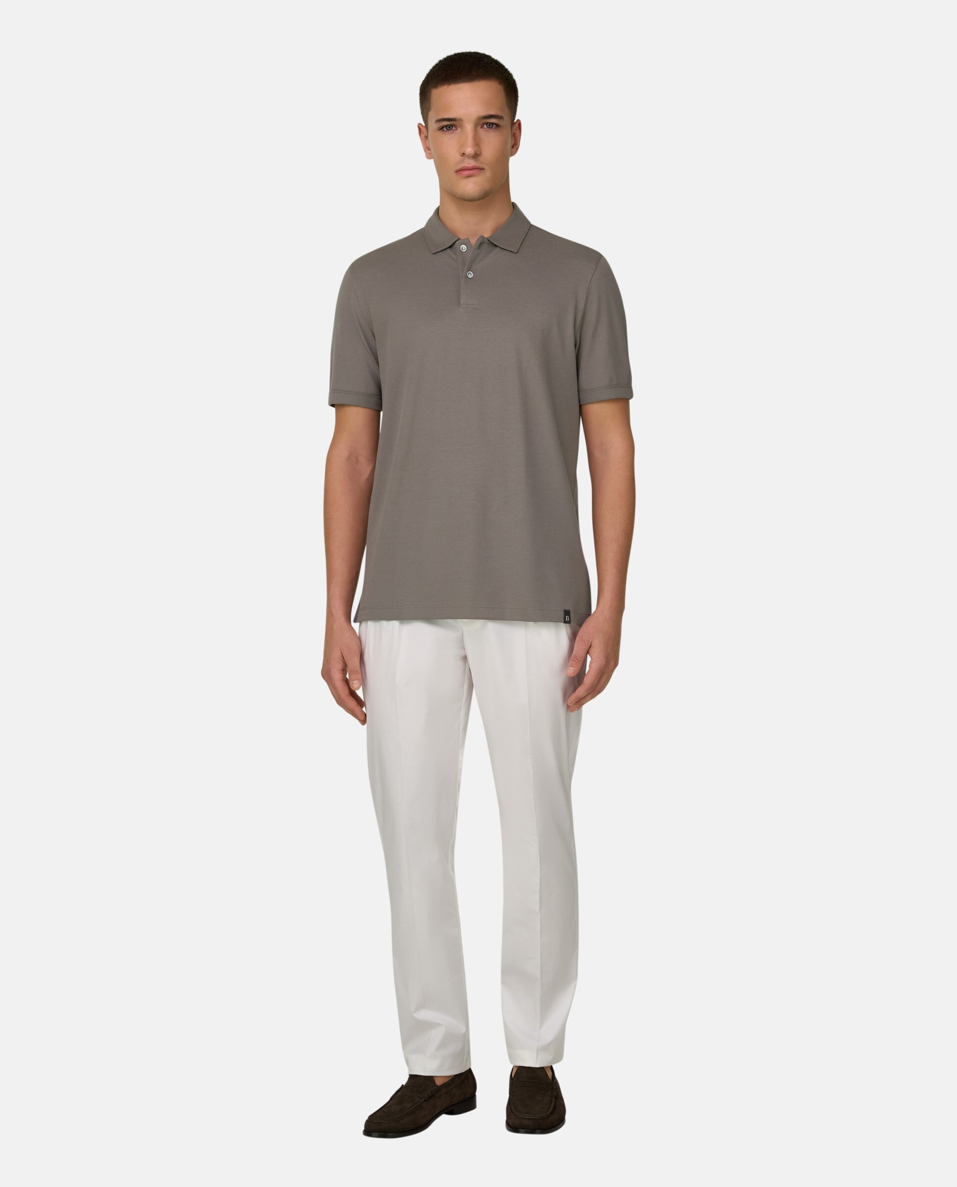 Imagen 2 de Polo de piqué de alto rendimiento con hilo s-cafè® - Boggi Milano - Gris Gris