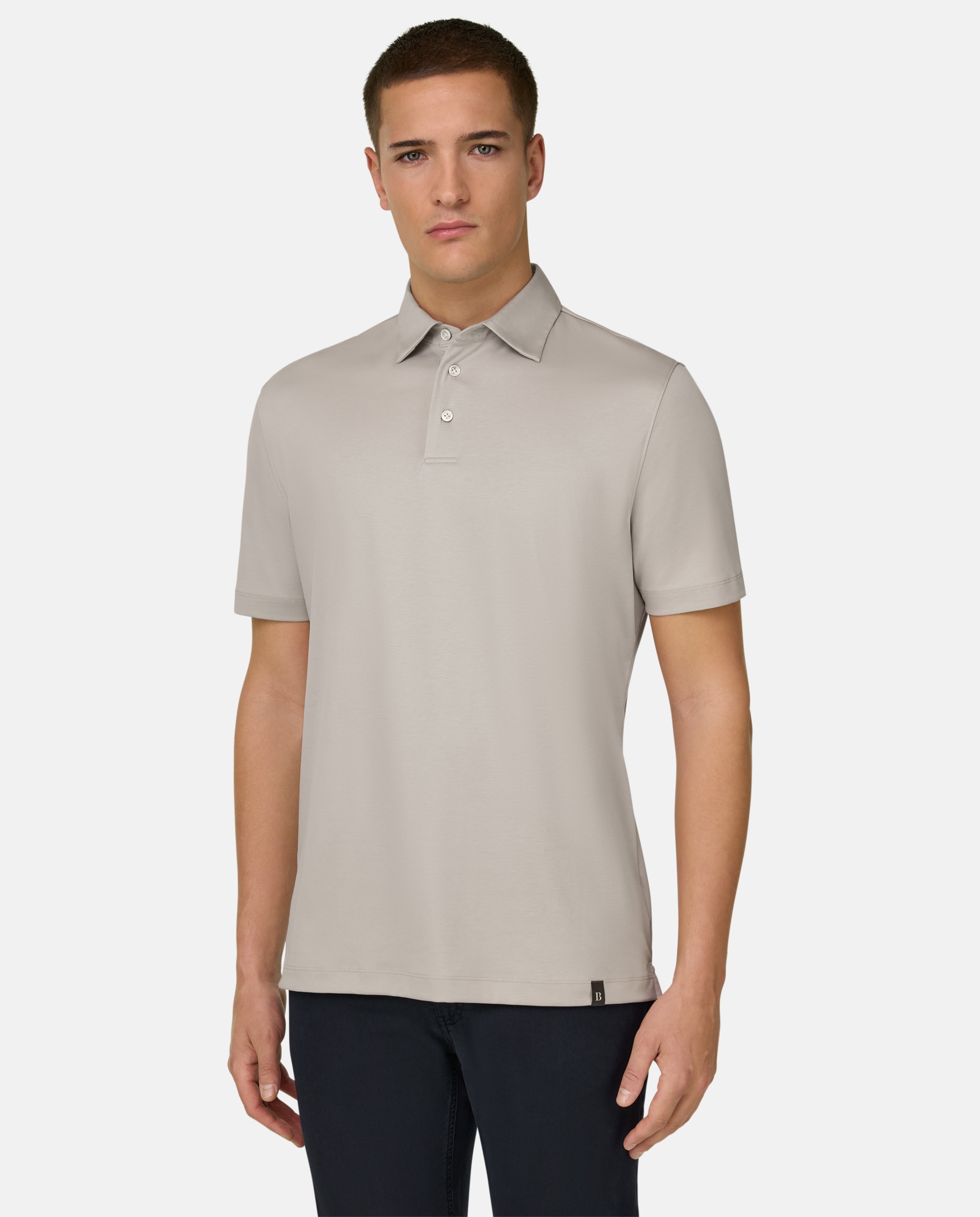 Imagen 1 de Polo de mezcla algodón poliéster y seda - Boggi Milano - Arena Arena