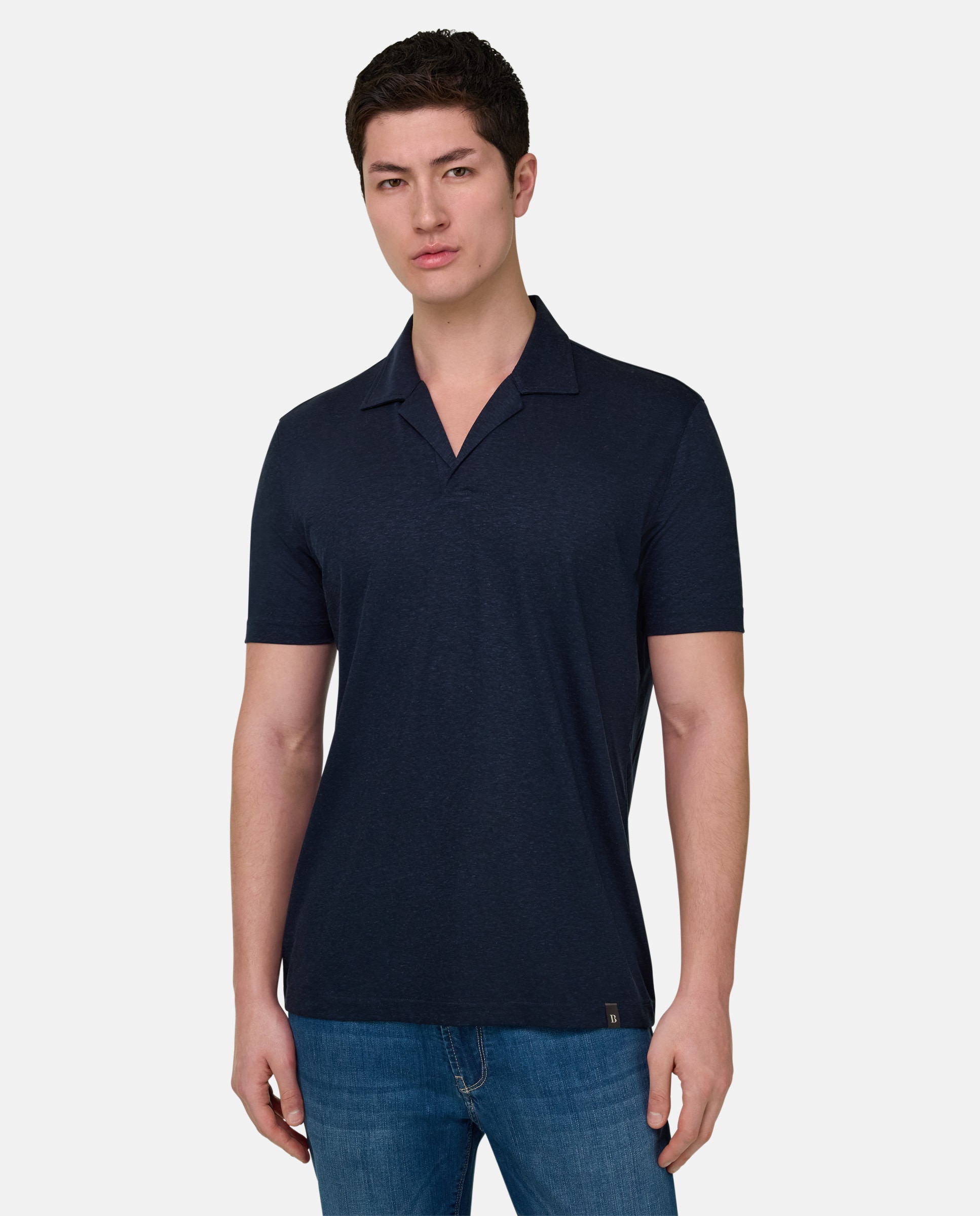 Boggi Milano - Polo de mezcla de lino.