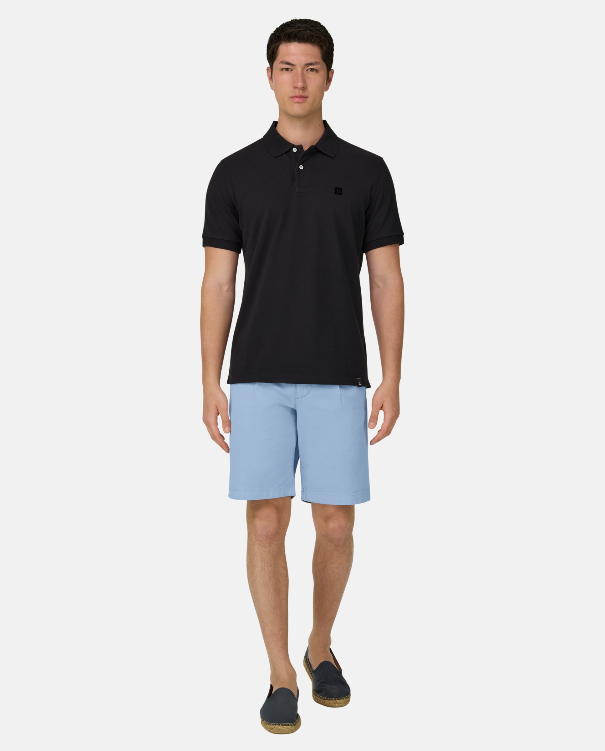 Boggi Milano - Bermudas summer de algodón elástico.