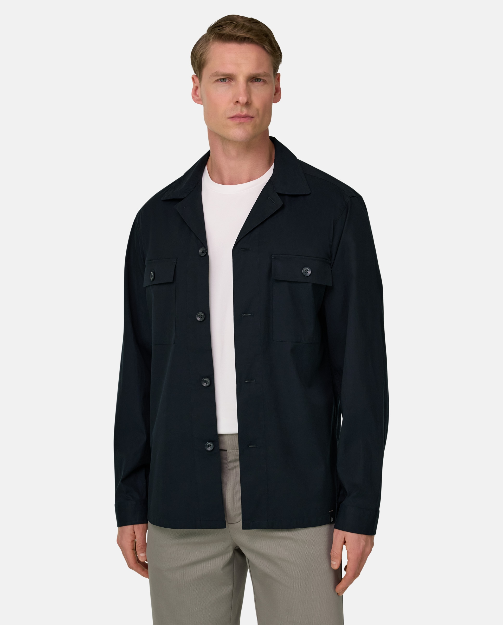 Boggi Milano - Camisa oversize en algodón tencel.