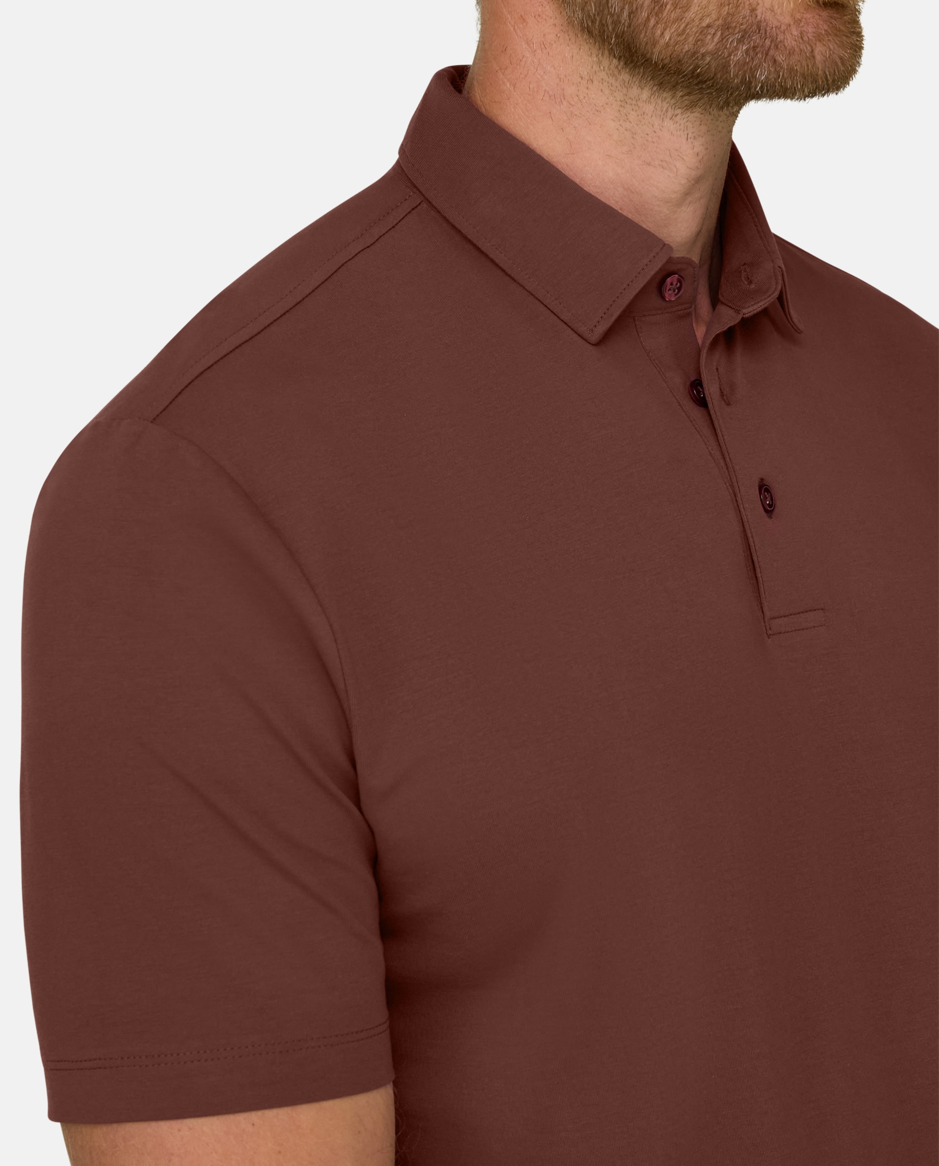 Polo en jersey de algod�n supima el�stico - Boggi Milano - Naranja fuerte Naranja fuerte-4