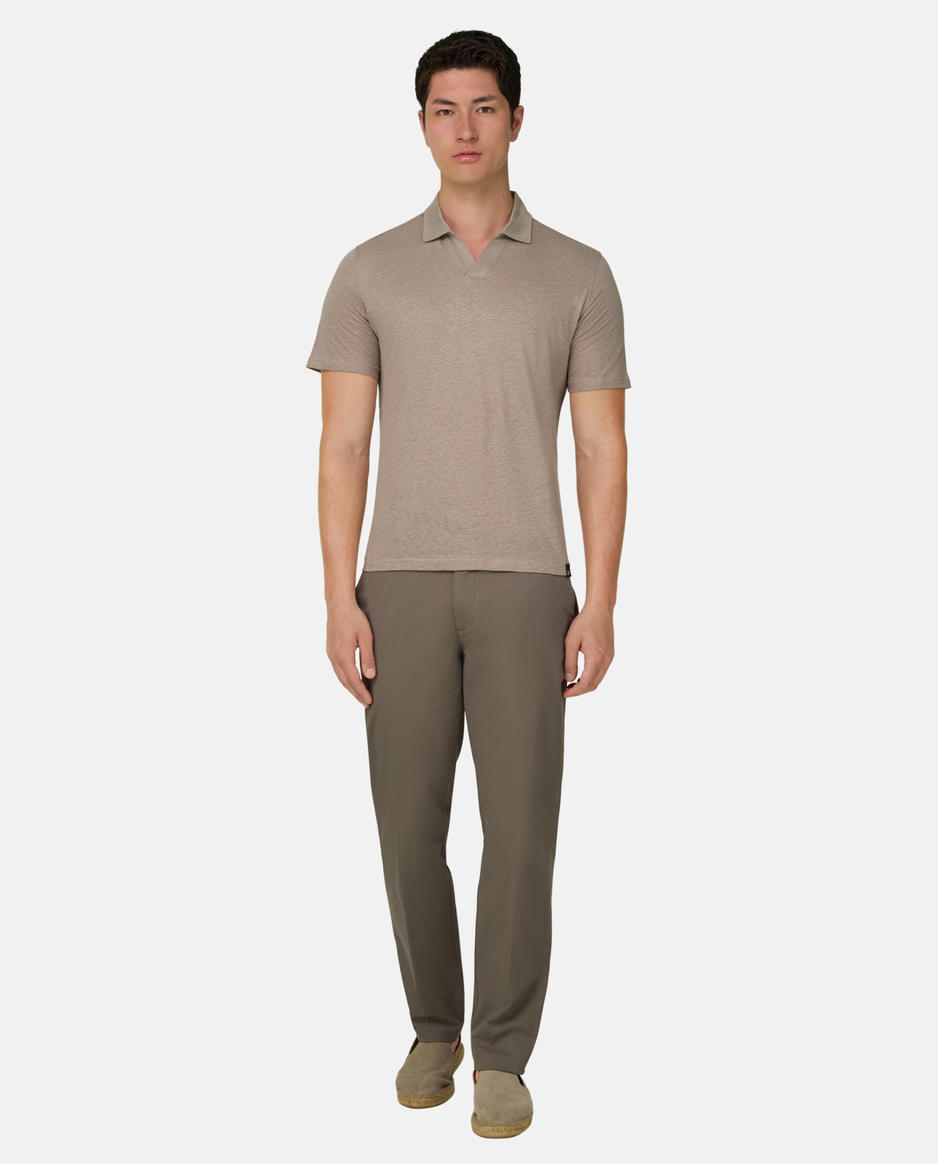 Polo de punto de lino elástico - Boggi Milano - Topo Topo-2