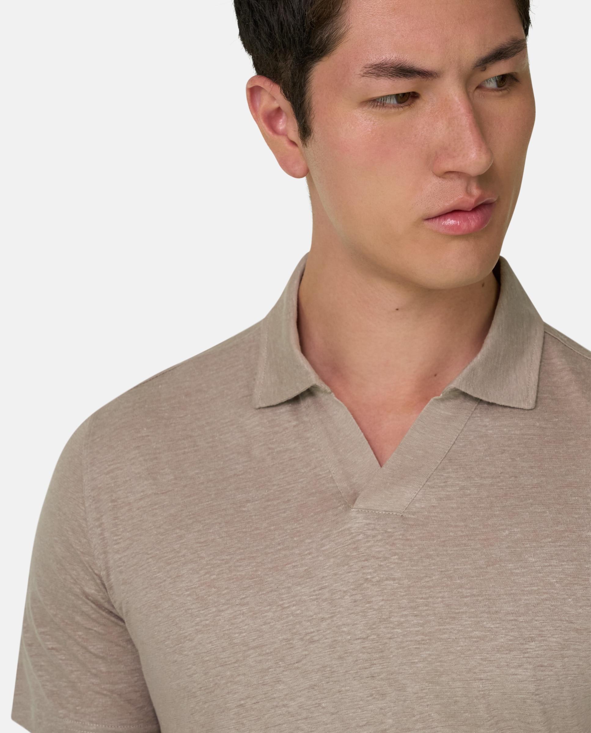 Polo de punto de lino elástico - Boggi Milano - Topo Topo-4
