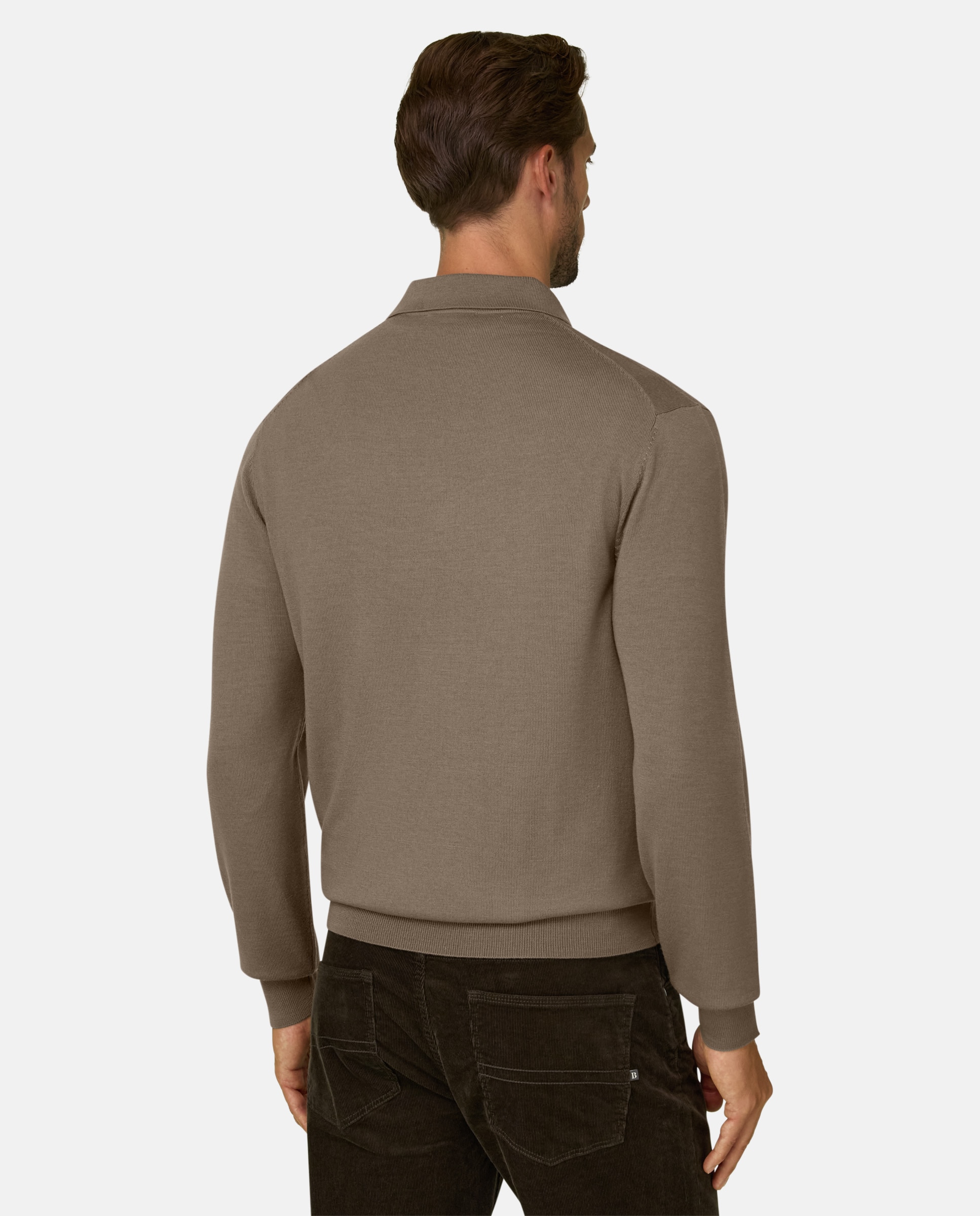 Imagen 3 de Polo de punto en lana merino - Boggi Milano - Topo Topo