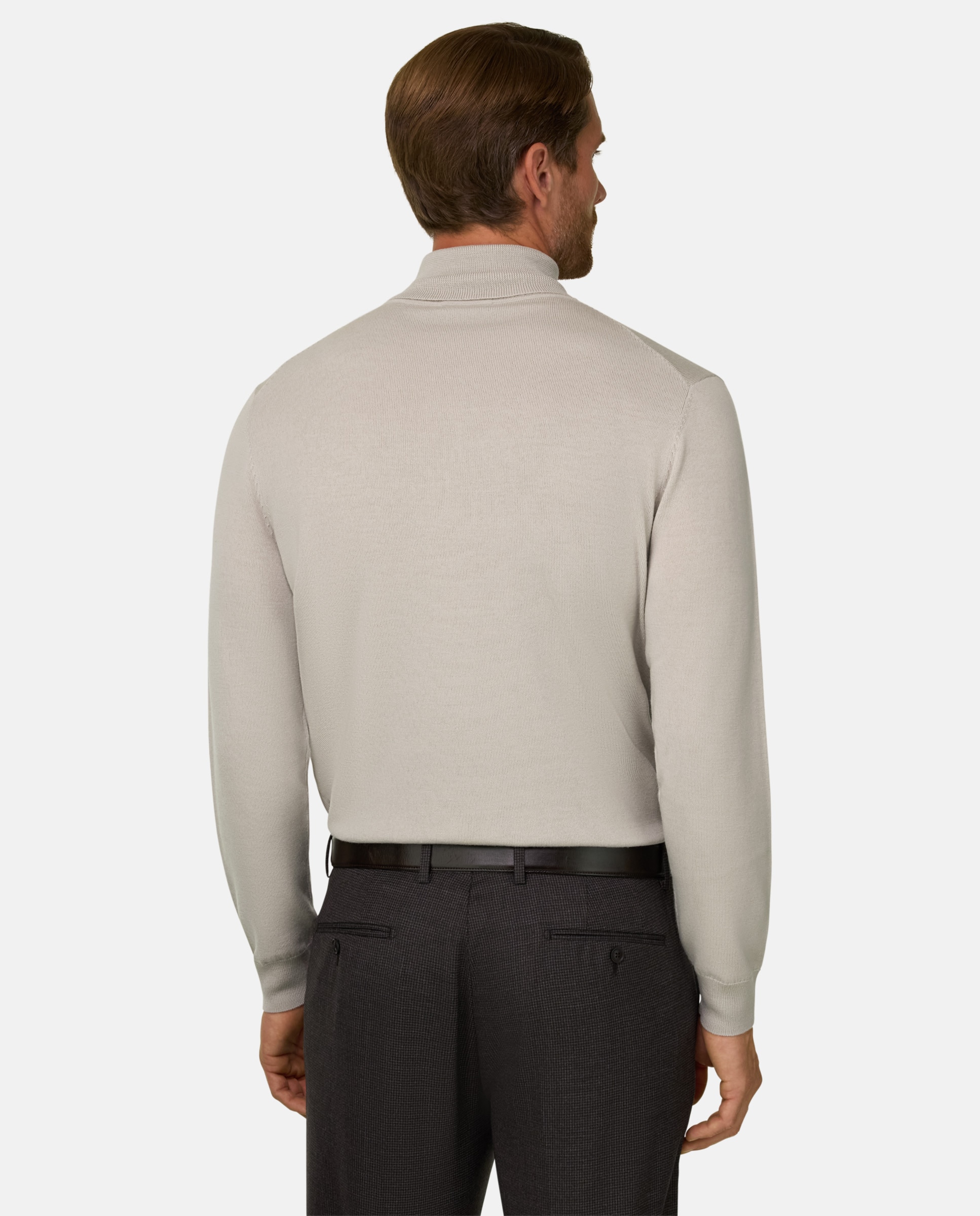 Imagen 3 de Jersey con cuello alto de lana merino - Boggi Milano - Arena Arena
