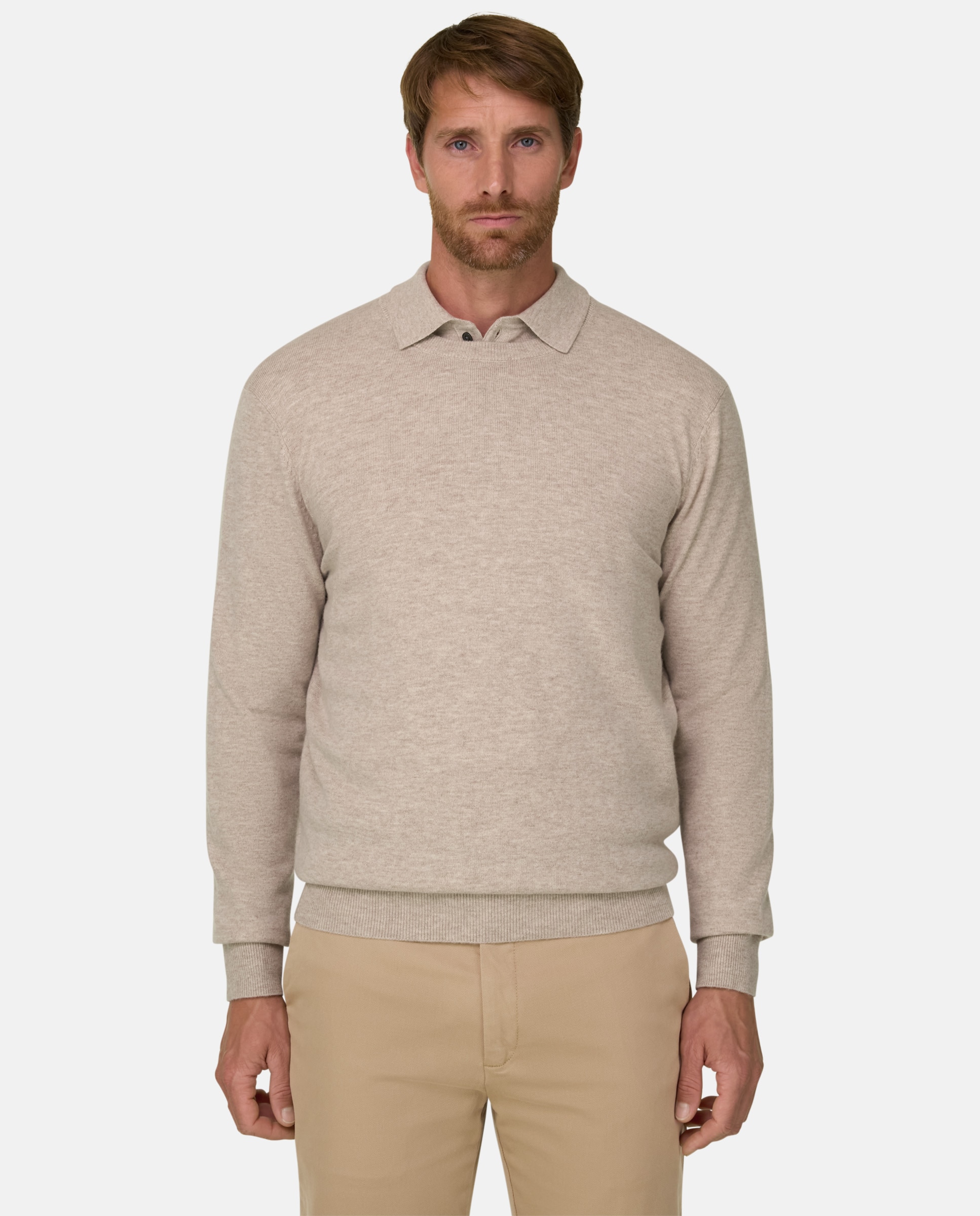 Imagen 1 de Jersey de cuello redondo en mezcla cashmere - Boggi Milano - Arena Arena