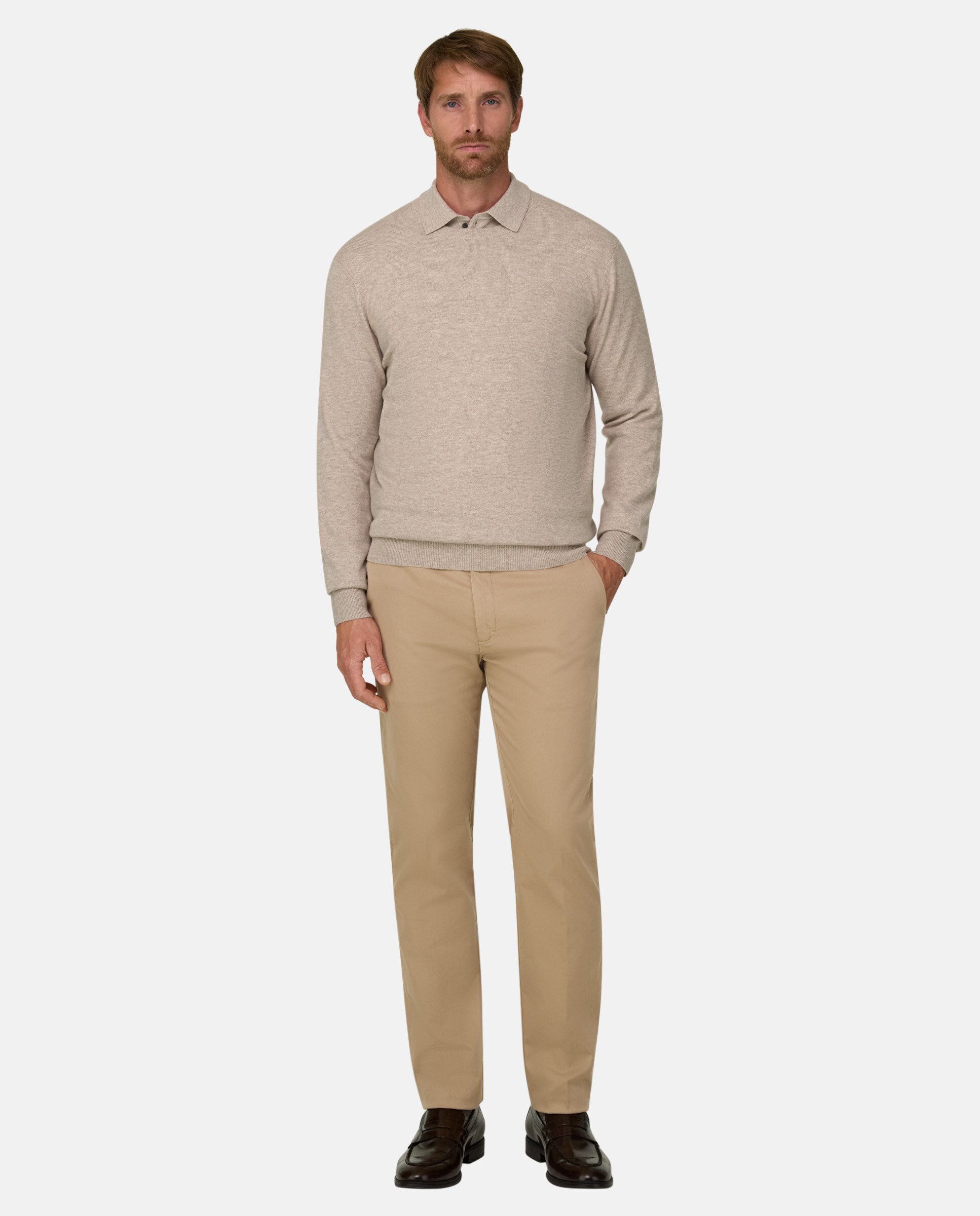 Imagen 2 de Jersey de cuello redondo en mezcla cashmere - Boggi Milano - Arena Arena