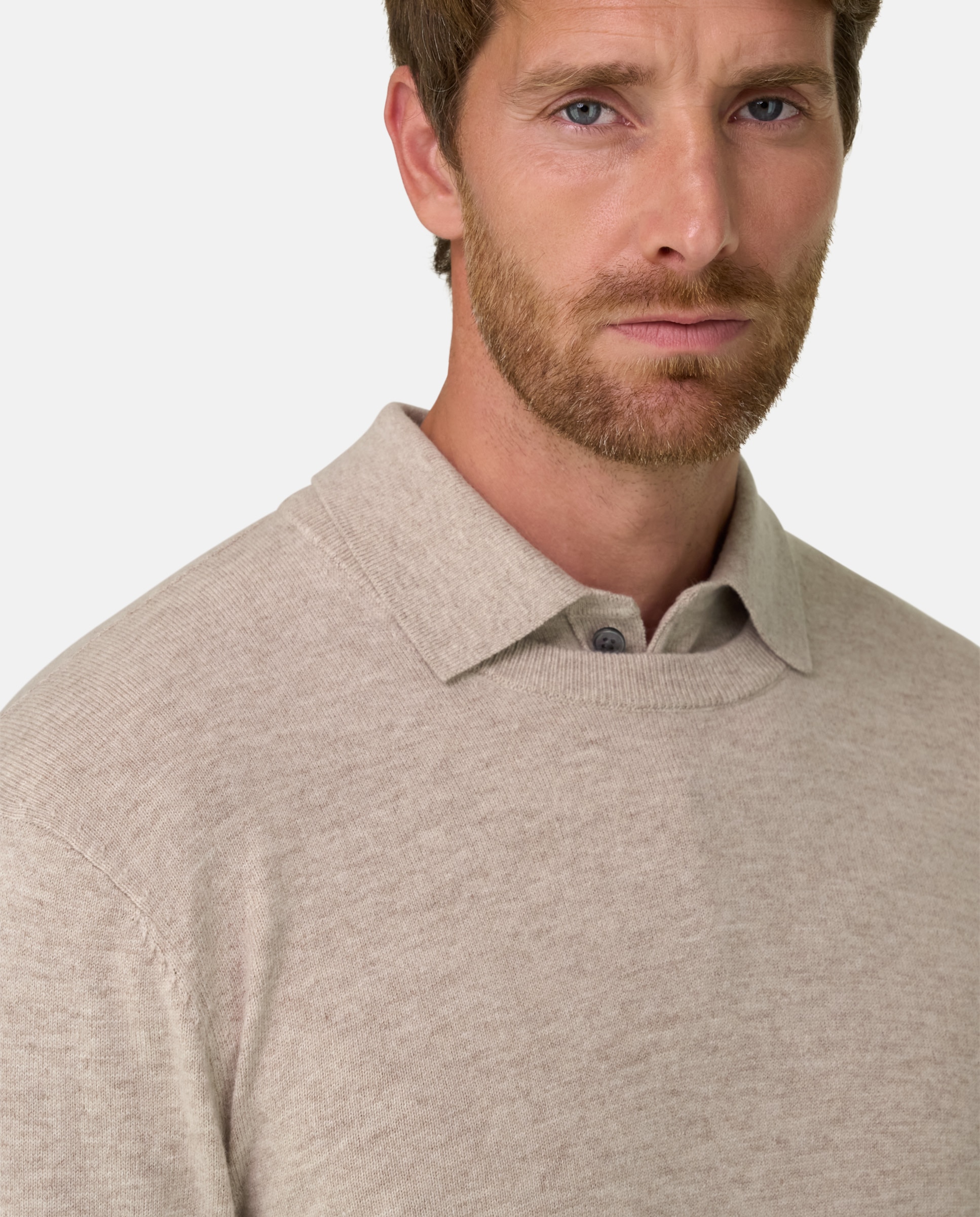 Imagen 4 de Jersey de cuello redondo en mezcla cashmere - Boggi Milano - Arena Arena