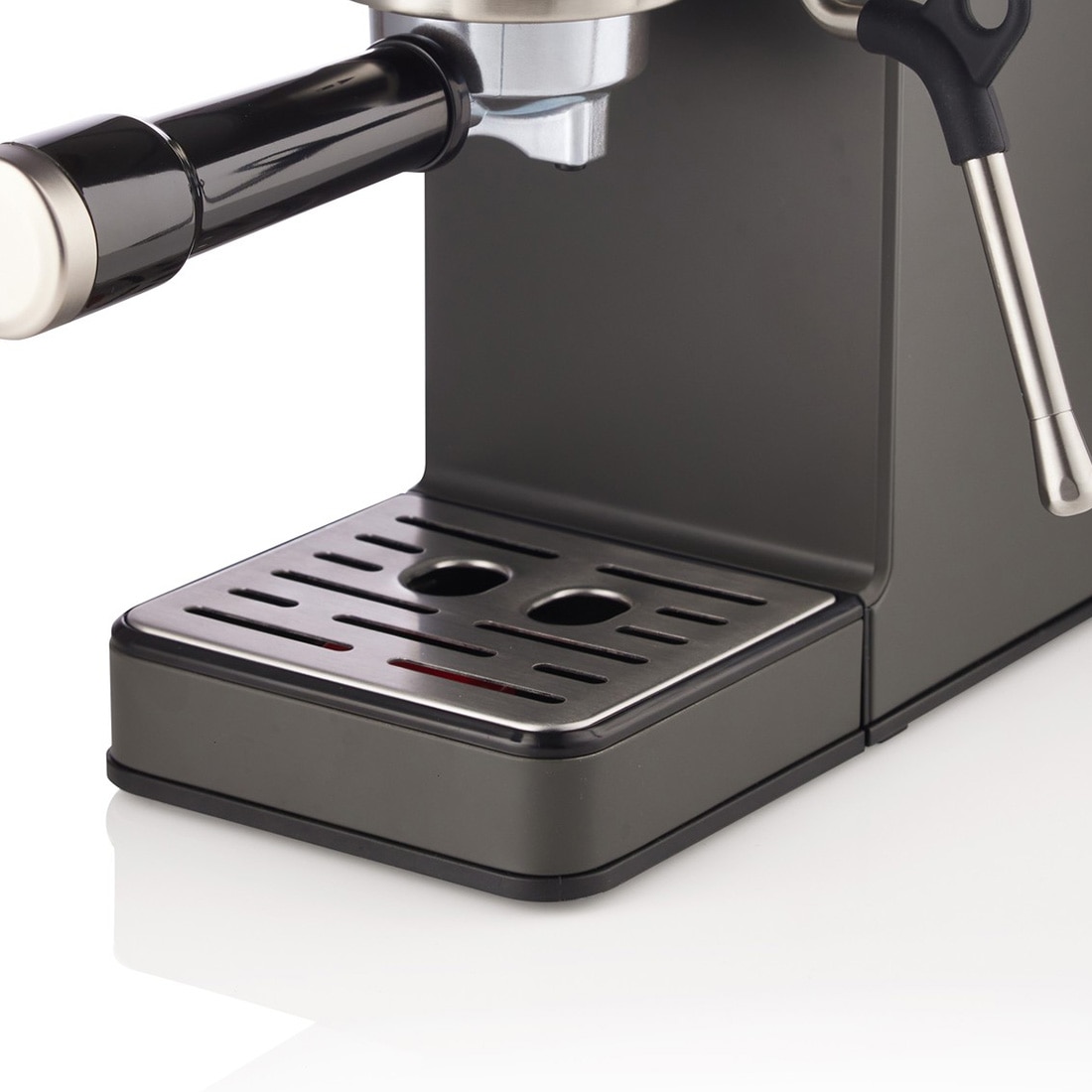 Imagen 3 de Cafetera espresso Hisense HESCM20LP 20 bares con control PID vaporizador 270° y depósito 1.2L en acero inoxidable - Negro Negro