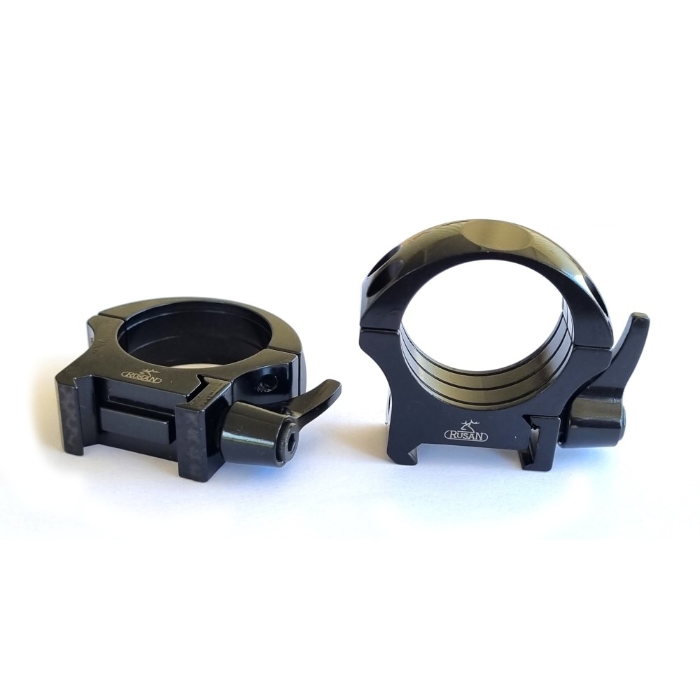 Imagen 0 de Anillas desmontables para Picatinny de 30mm RUSAN H17 Negro