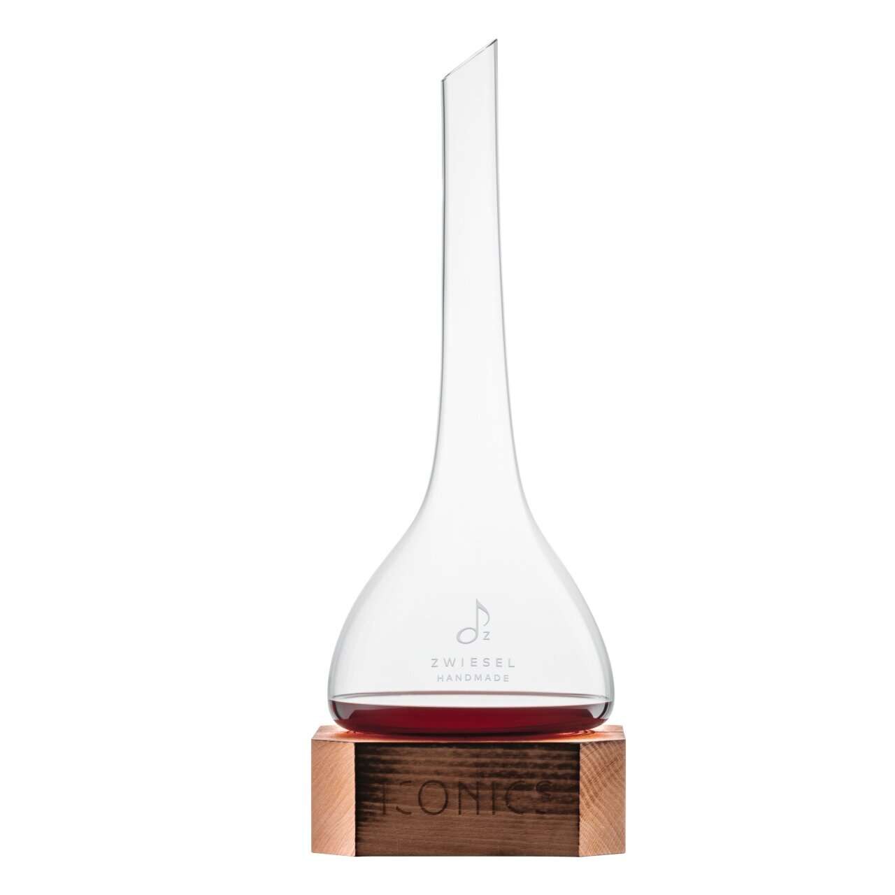Decantador vino 0,75 litros con base de madera Iconics Zwiesel Glas - Cristal Cristal-2