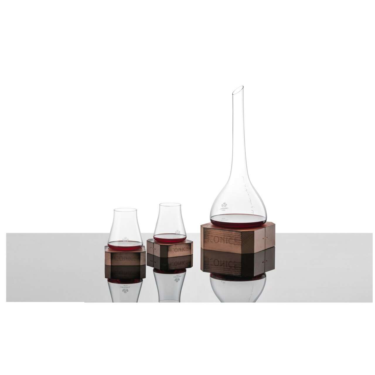 Decantador vino 0,75 litros con base de madera Iconics Zwiesel Glas - Cristal Cristal-3