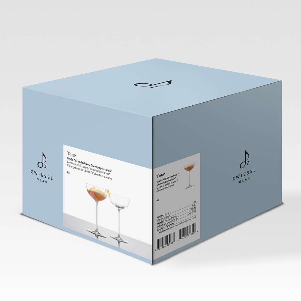 Juego de 4 copas de Cóctel grande/ Champán Tone Zwiesel Glas - Cristal Cristal-5