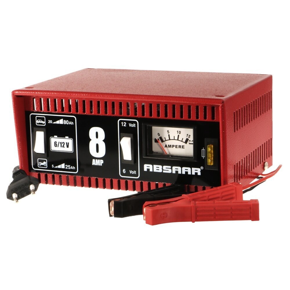 Imagen 0 de Cargador de bateria de coche estándar 6/12v 8 Amp Absaar