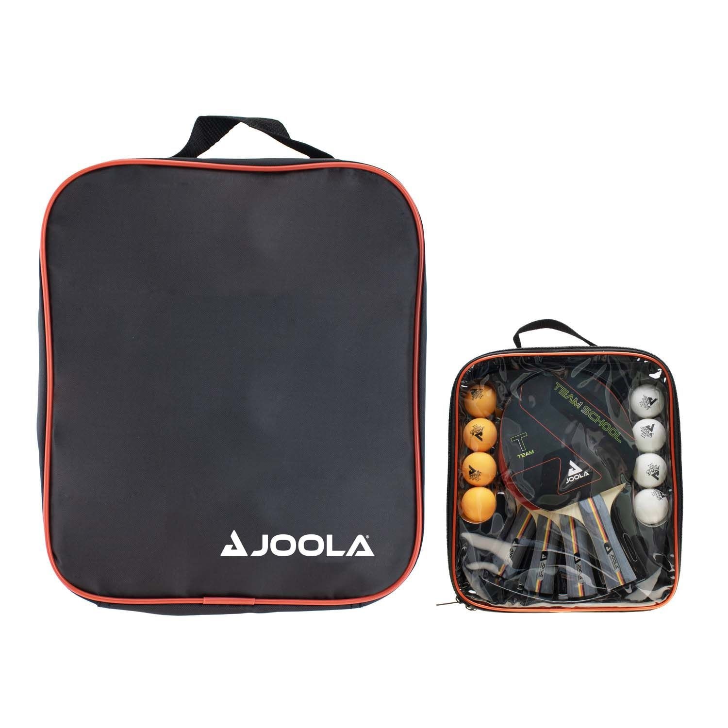 Set de tenis de mesa con 4 palas, 8 pelotas y funda TEAM SCHOOL Joola - Rojo Rojo-4