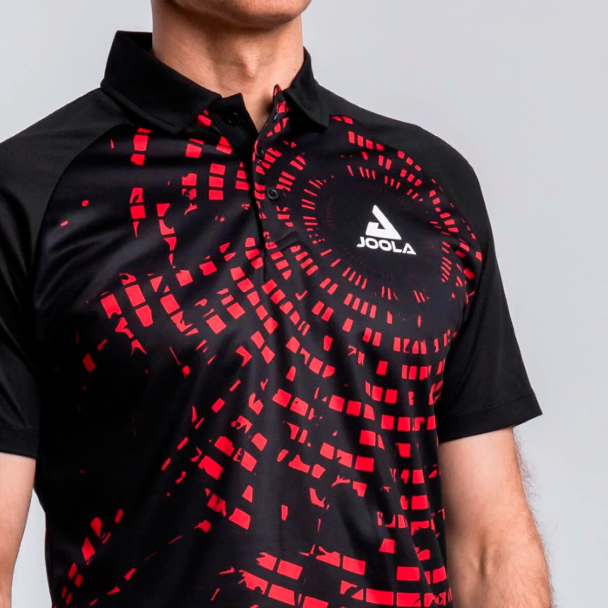 Imagen 5 de Polo de tenis de mesa de hombre CENTRELA Joola - Negro / Rojo Negro / Rojo