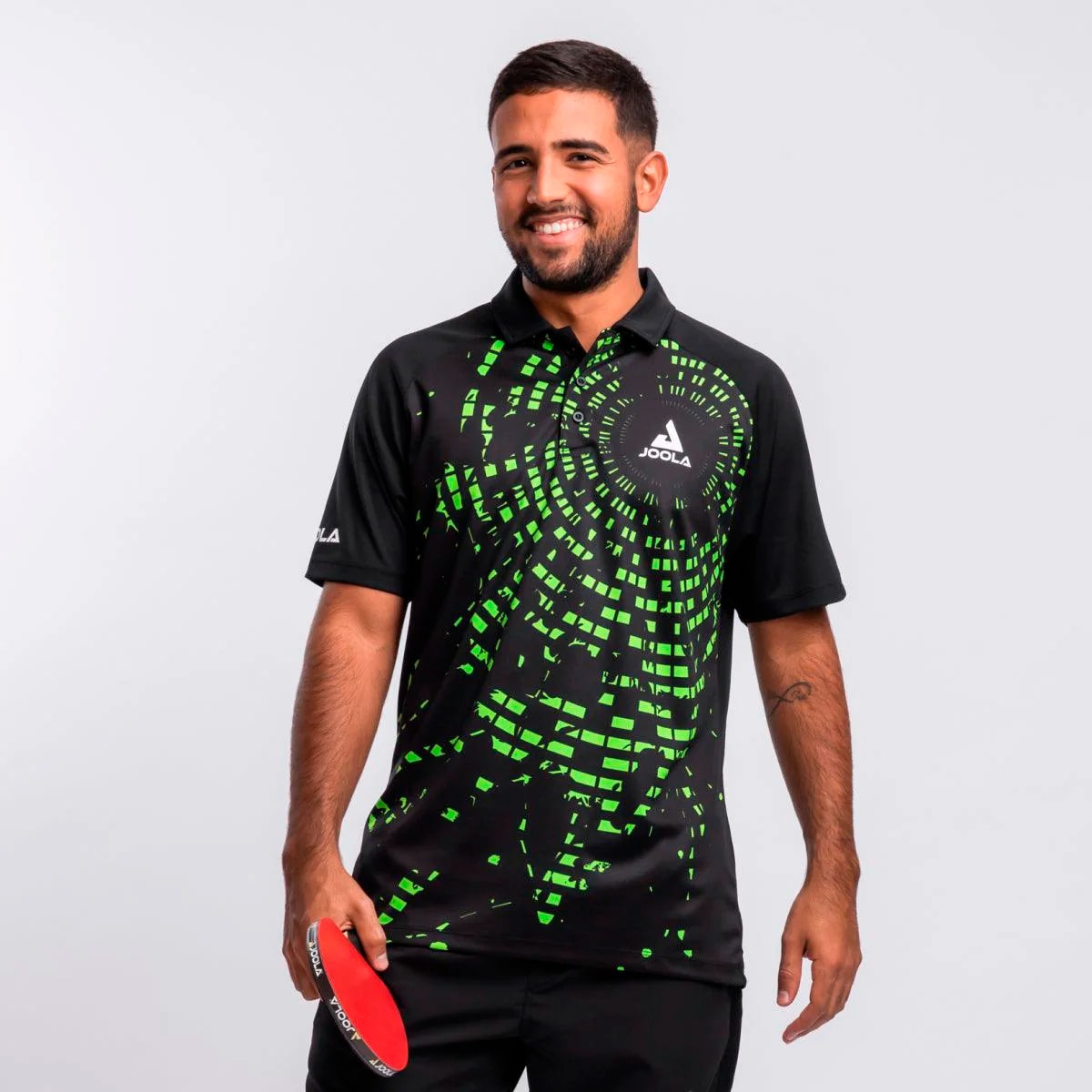Joola Polo de tenis de mesa de hombre CENTRELA Negro