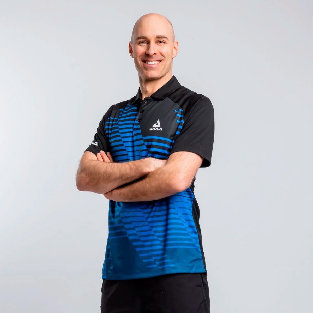 Polo de tenis de mesa de hombre ZEPHIR Joola - Azul / Negro Azul / Negro-1