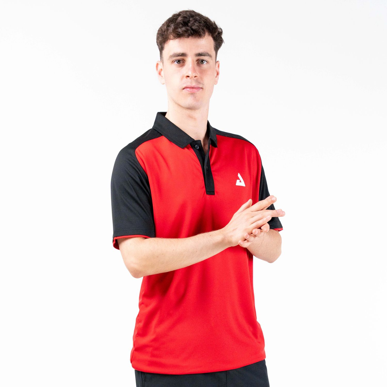 Joola Polo de tenis de mesa de hombre TEAM 26 Rojo