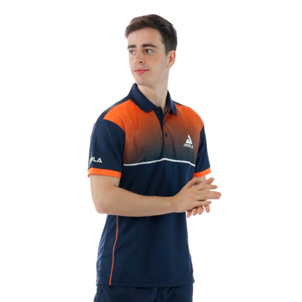 Imagen 4 de Polo de tenis de mesa de hombre EDGE Joola - Azul marino / Naranja Azul marino / Naranja