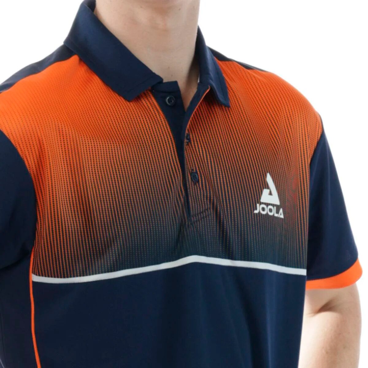 Imagen 5 de Polo de tenis de mesa de hombre EDGE Joola - Azul marino / Naranja Azul marino / Naranja