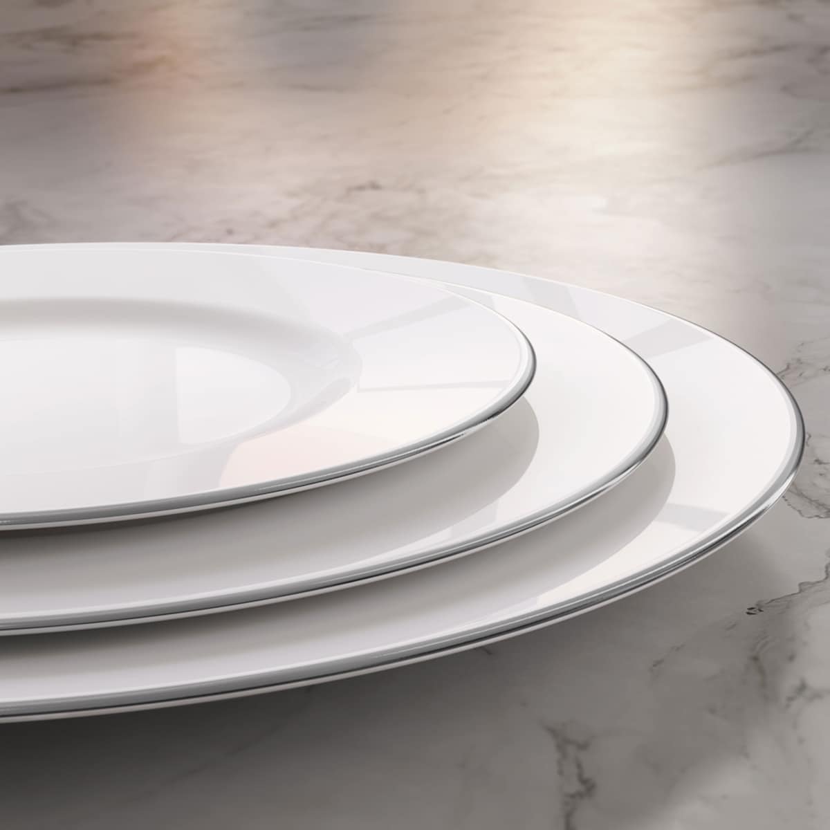 Fuente ovalada Anmut Platinum nº1 Villeroy & Boch Blanco-2