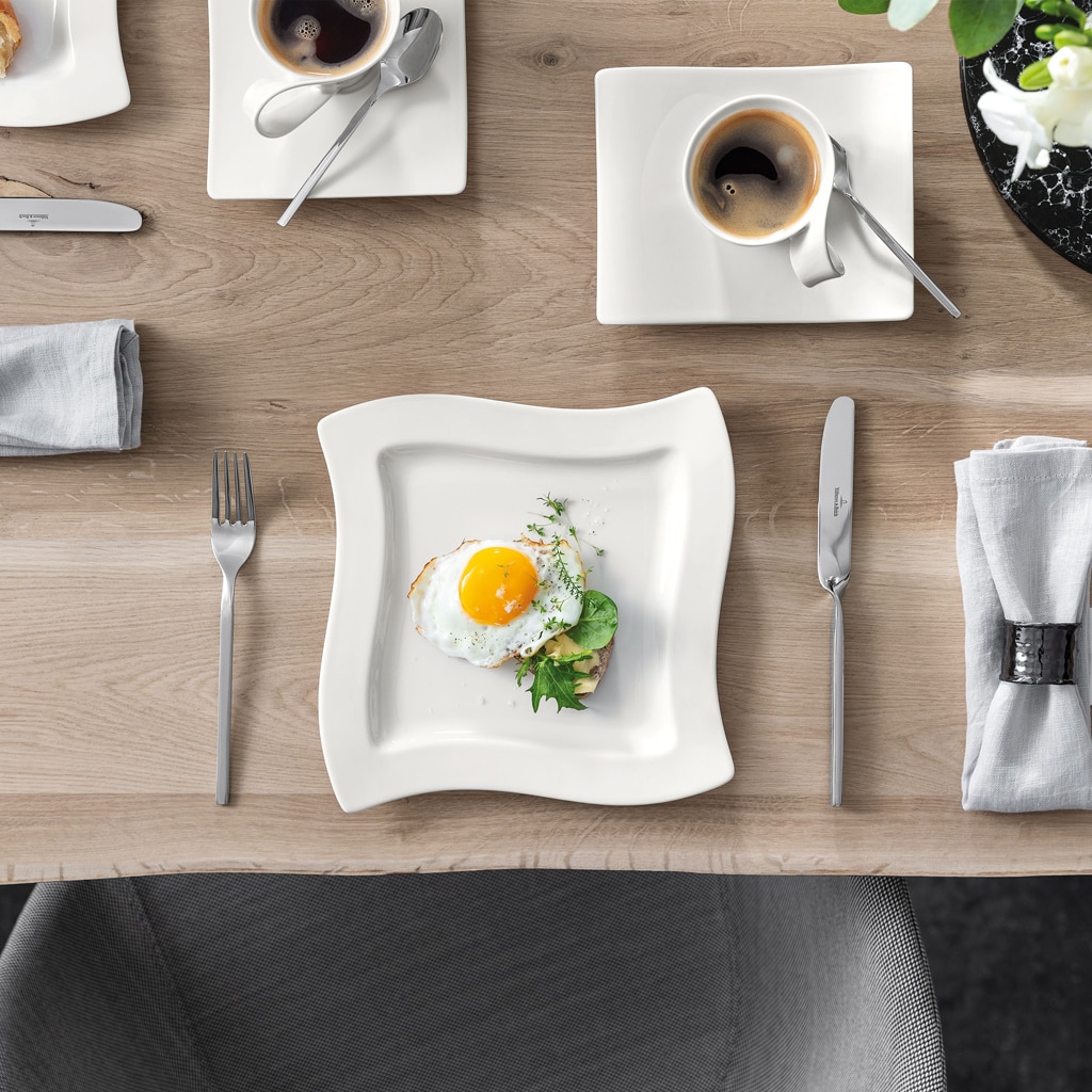 Plato de postre cuadrado New Wave Villeroy & Boch - Blanco Blanco-2