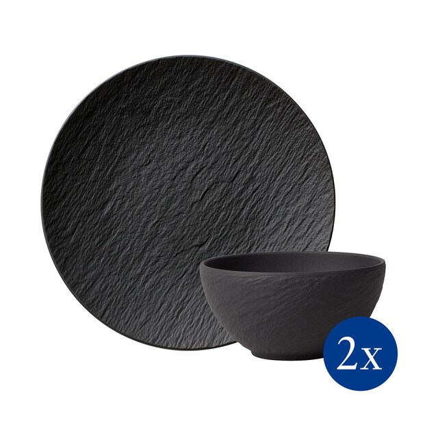 Imagen 0 de Vajilla de 4 Piezas Manufacture Rock Villeroy & Boch