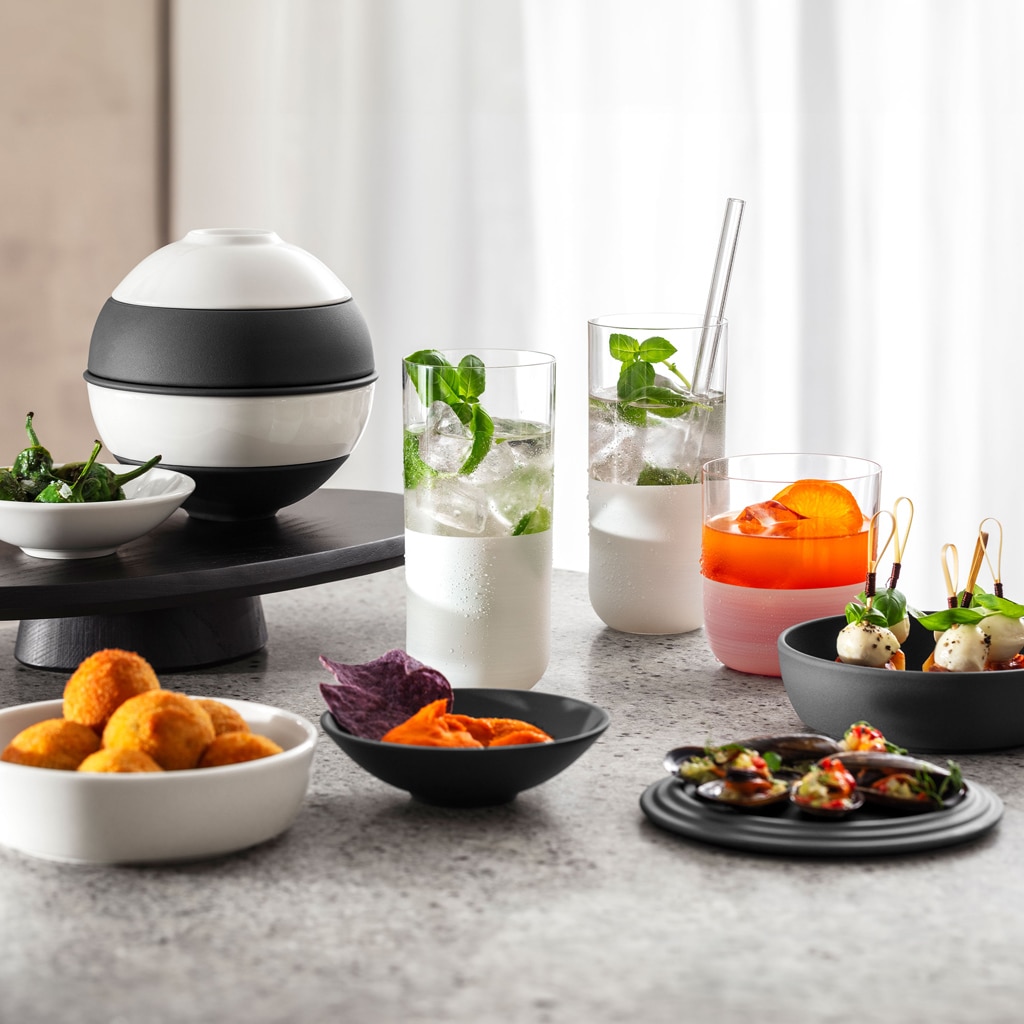 Set de Bowls La petite Boule Iconic Villeroy & Boch - Blanco / Negro Blanco / Negro-5