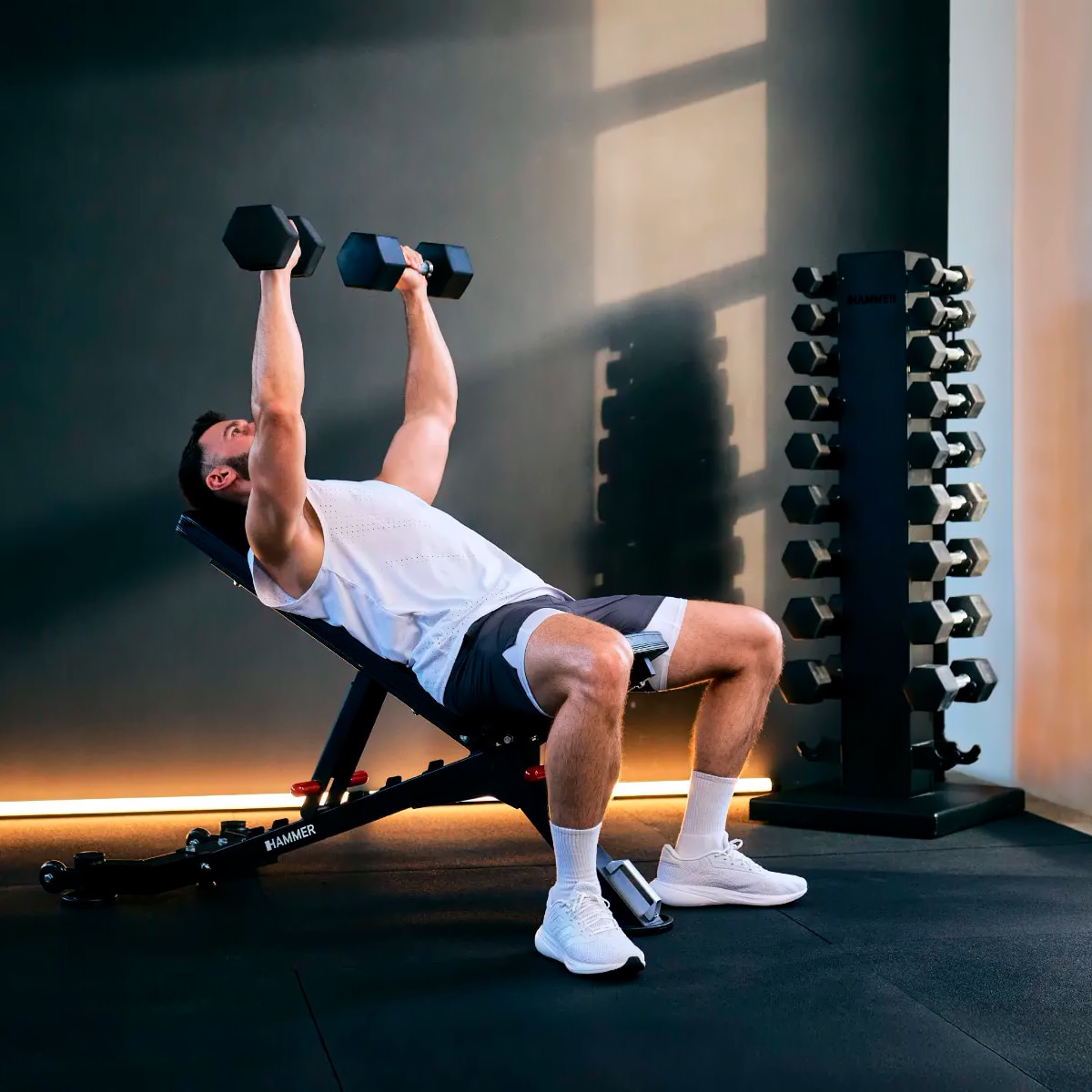 Banco de musculación 5.0 Hammer con envío incluido, montaje no incluido - Metálico Metálico-2