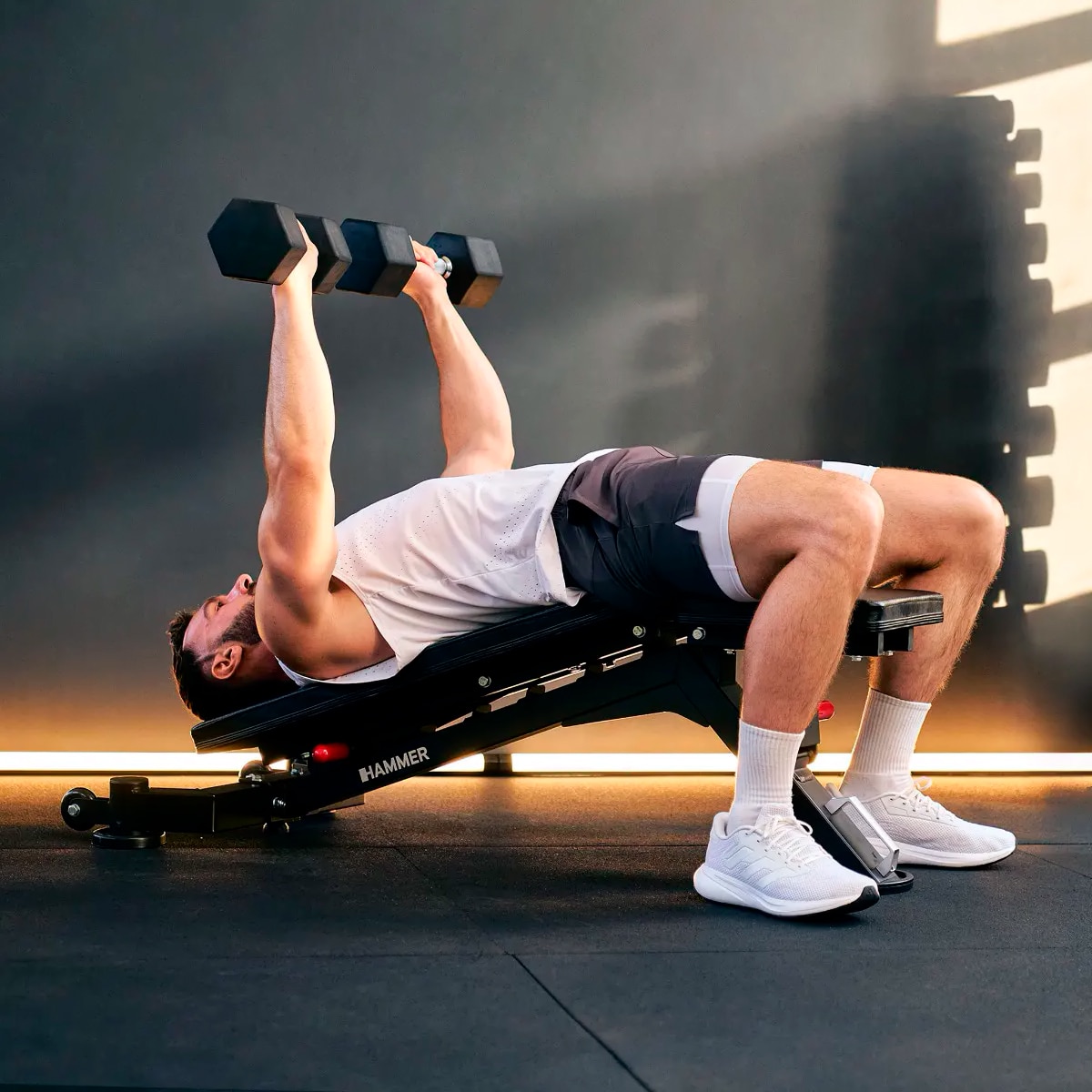 Banco de musculación 5.0 Hammer con envío incluido, montaje no incluido - Metálico Metálico-3