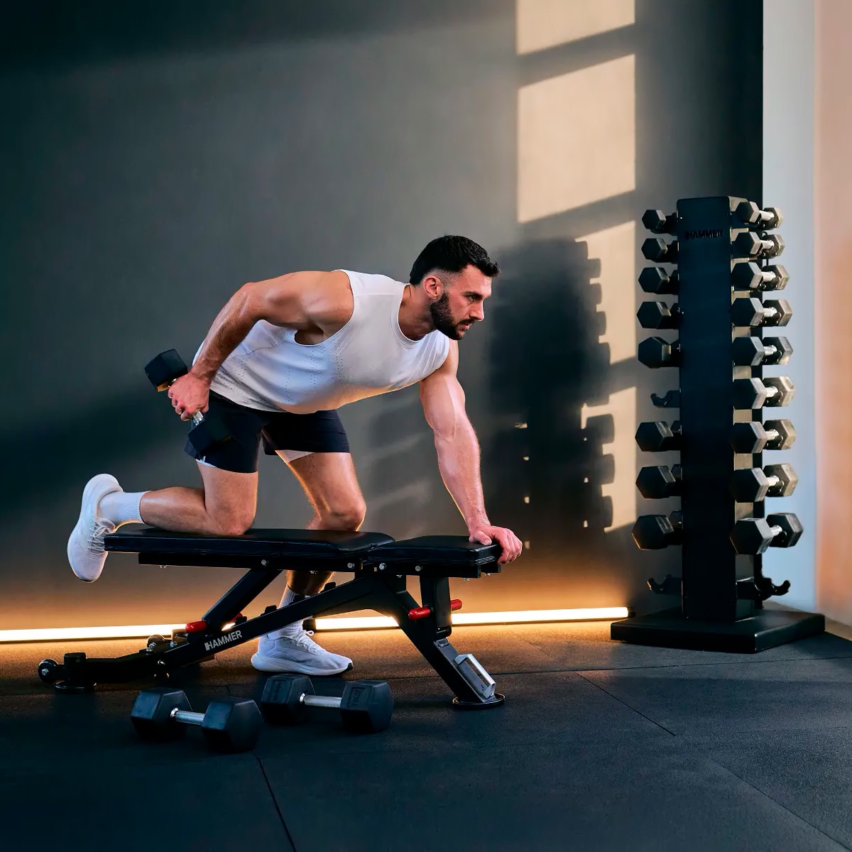 Banco de musculación 5.0 Hammer con envío incluido, montaje no incluido - Metálico Metálico-4