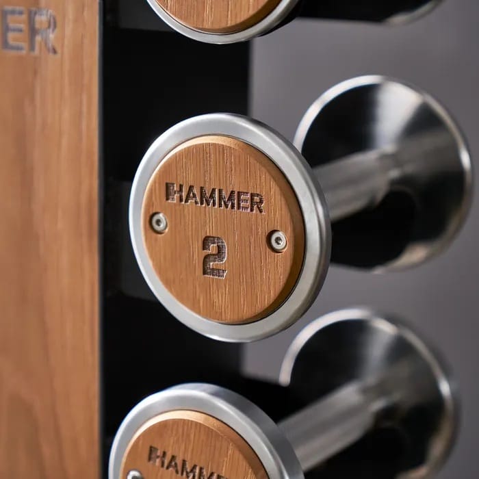 Imagen 5 de Torre de mancuernas Exclusive Madera Hammer - Metálico Metálico