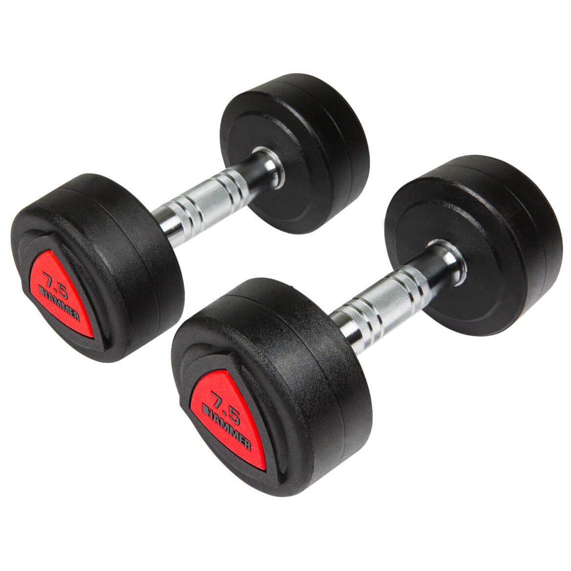 Conjunto de 2 halteres compactos Hammer Preto-1